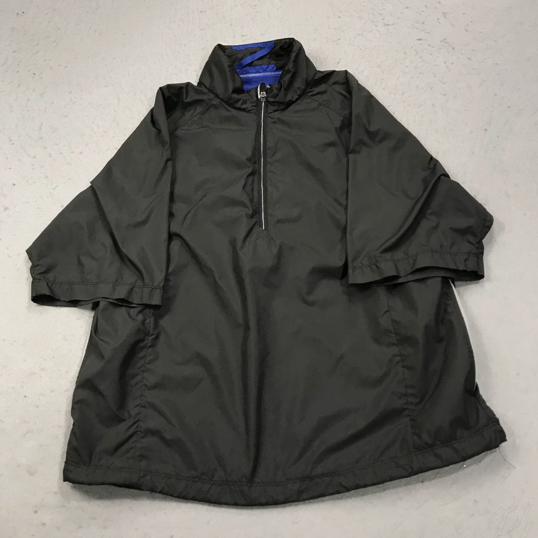 Logo 7 Zero Restriction Golf Jacket Mens Medium Black Blue 1/4 Zip Windshirt Tour Logo Size US M / EU 48-50 / 2 - 2 Thumbnail