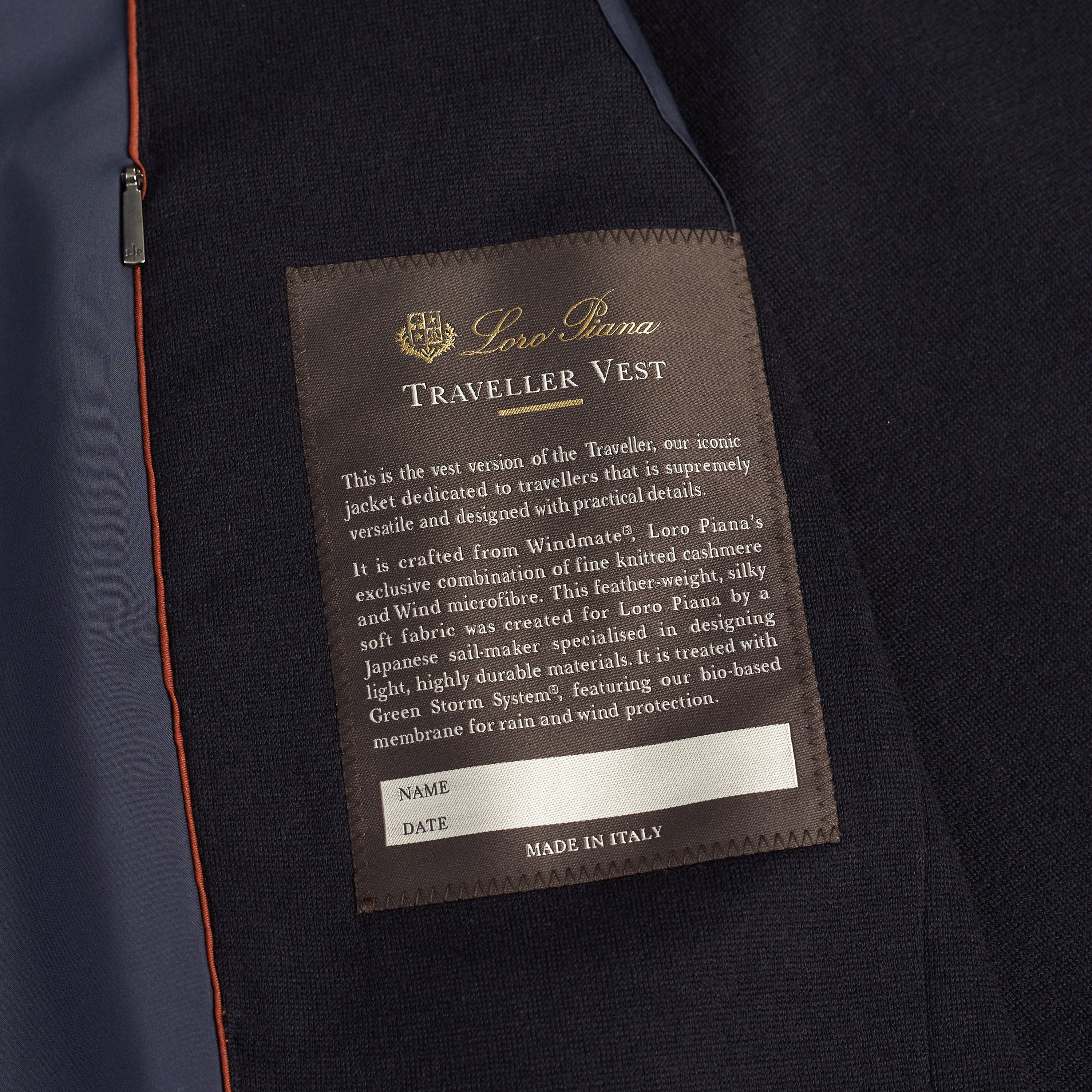 Loro Piana Navy Blue Windmate Traveller Vest - Cashmere Lining Size US S / EU 44-46 / 1 - 9 Thumbnail