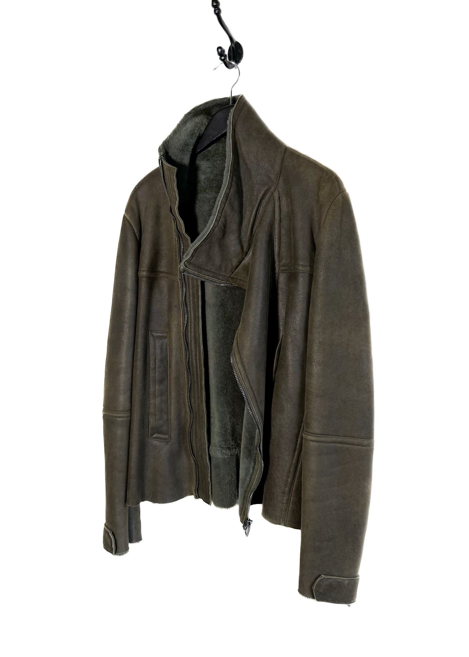 Pringle Of Scotland Pringle of Scotland Olive Green Shearling Coat Size US L / EU 52-54 / 3 - 4 Thumbnail
