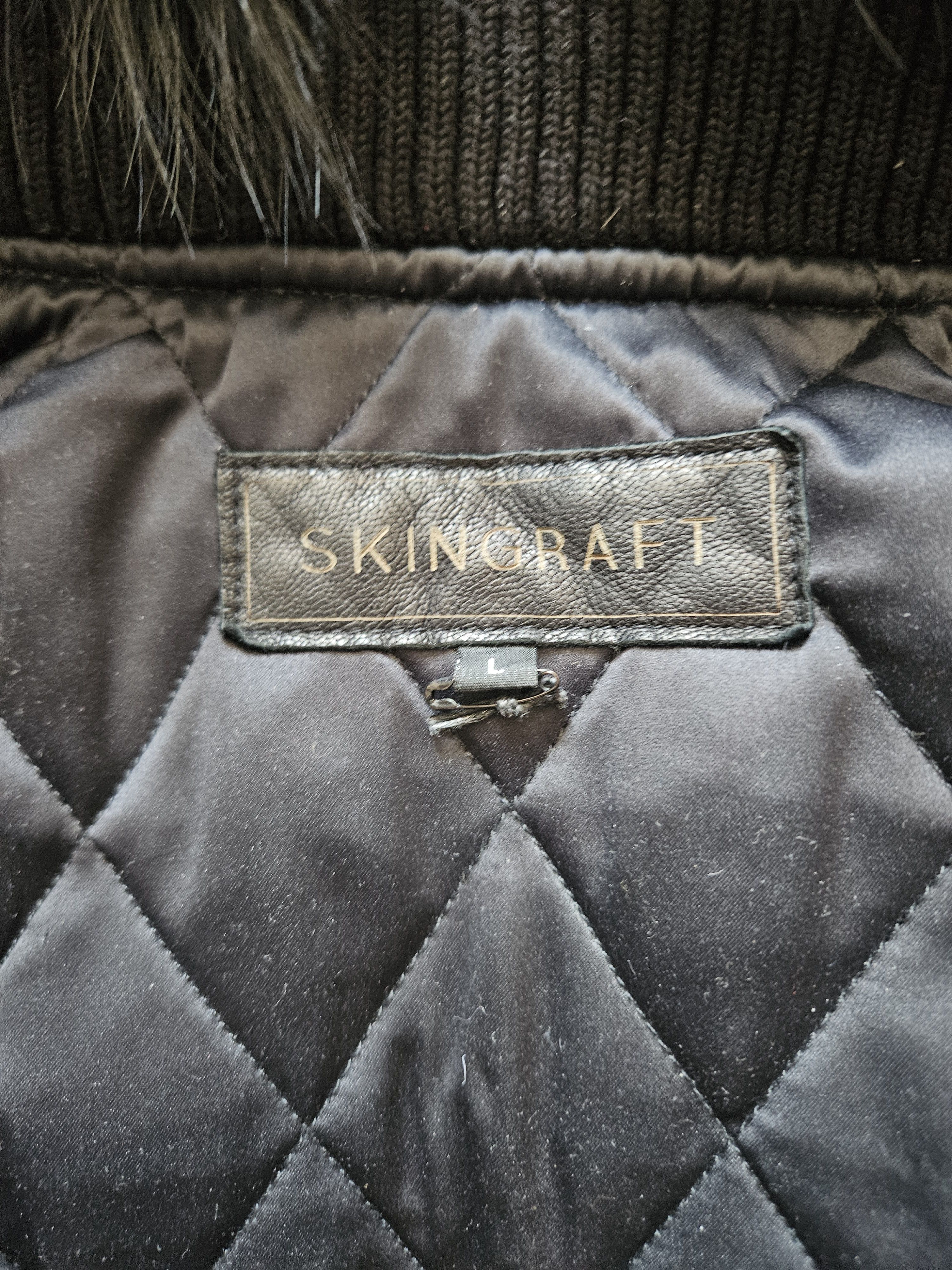SKINGRAFT Black Leather Bomber Jacket / Skin Graft / Jonny Cotta Size US L / EU 52-54 / 3 - 8 Thumbnail