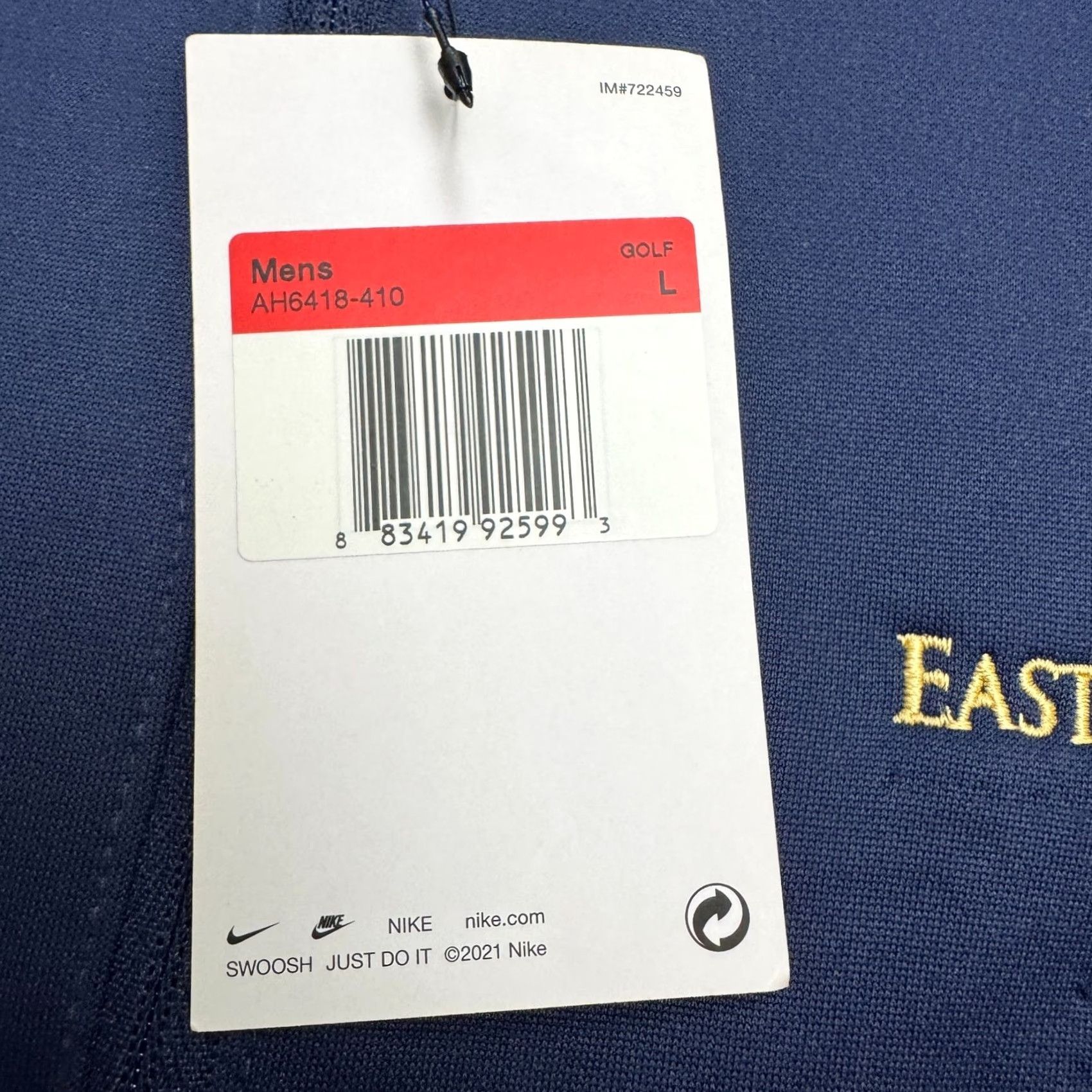 Nike Nike Golf Therma-Fit Full Zip Jacket Mens L Navy Blue East West Bank NWT Size US L / EU 52-54 / 3 - 6 Thumbnail