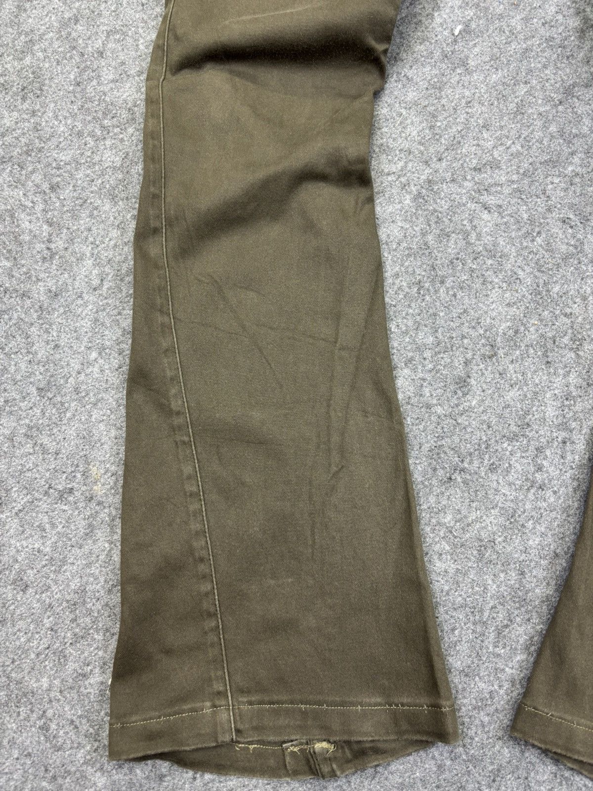 Japanese Brand 💥Curved SuperFlare 💥Bike Star Zipper Style Pant F895 Size US 35 - 6 Thumbnail