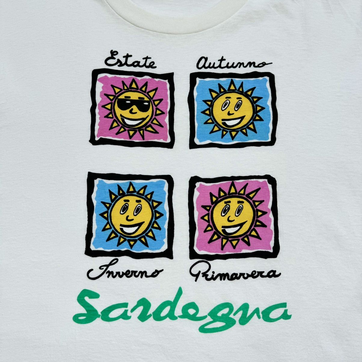 Japanese Brand × Vintage Vintage 90’s Single Stitch Sardegna t-shirt Size US M / EU 48-50 / 2 - 2 Thumbnail