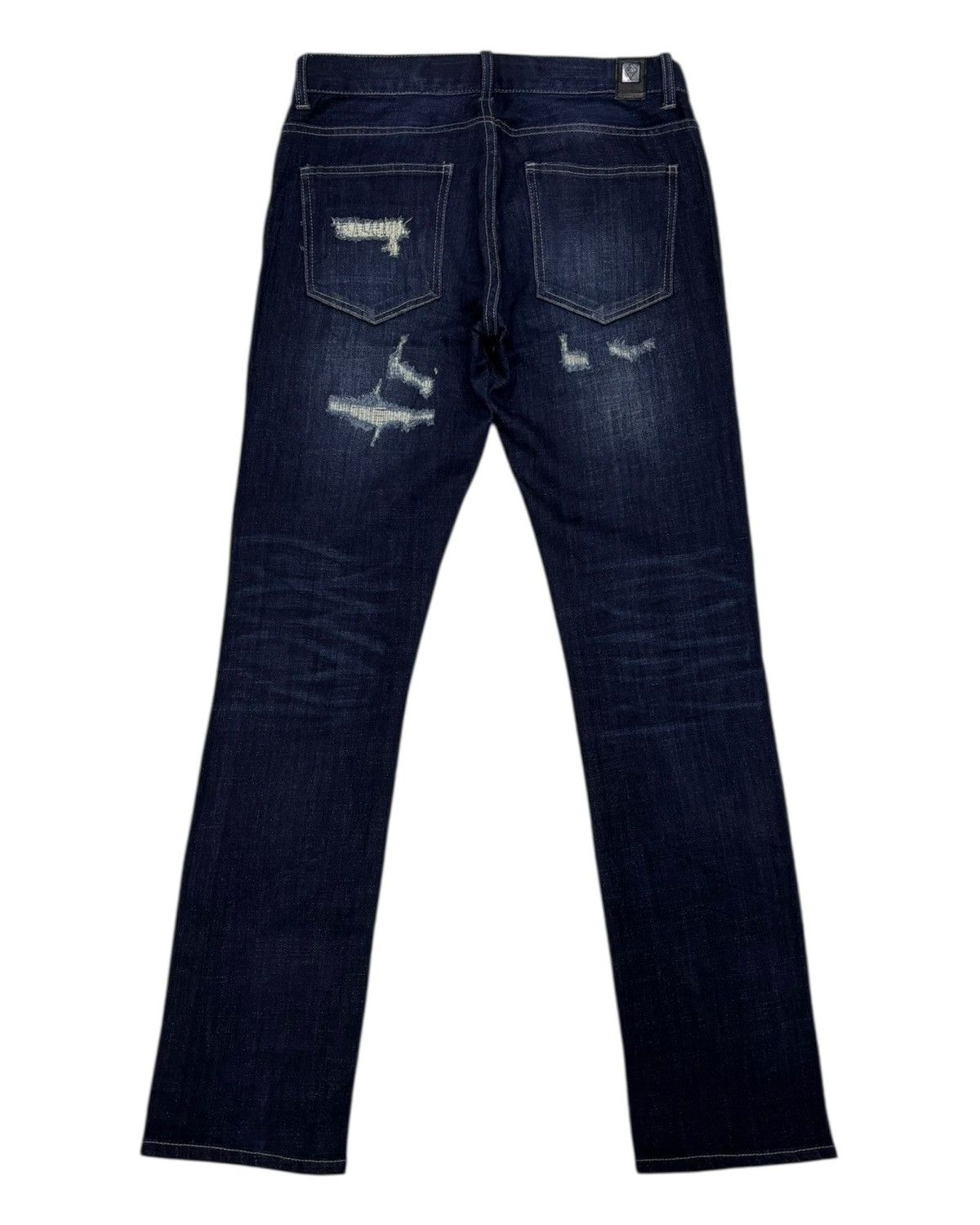 Japanese Brand Regius Evolution Boro Patchwork Distressed Denim Jeans Size 31" - 3 Thumbnail