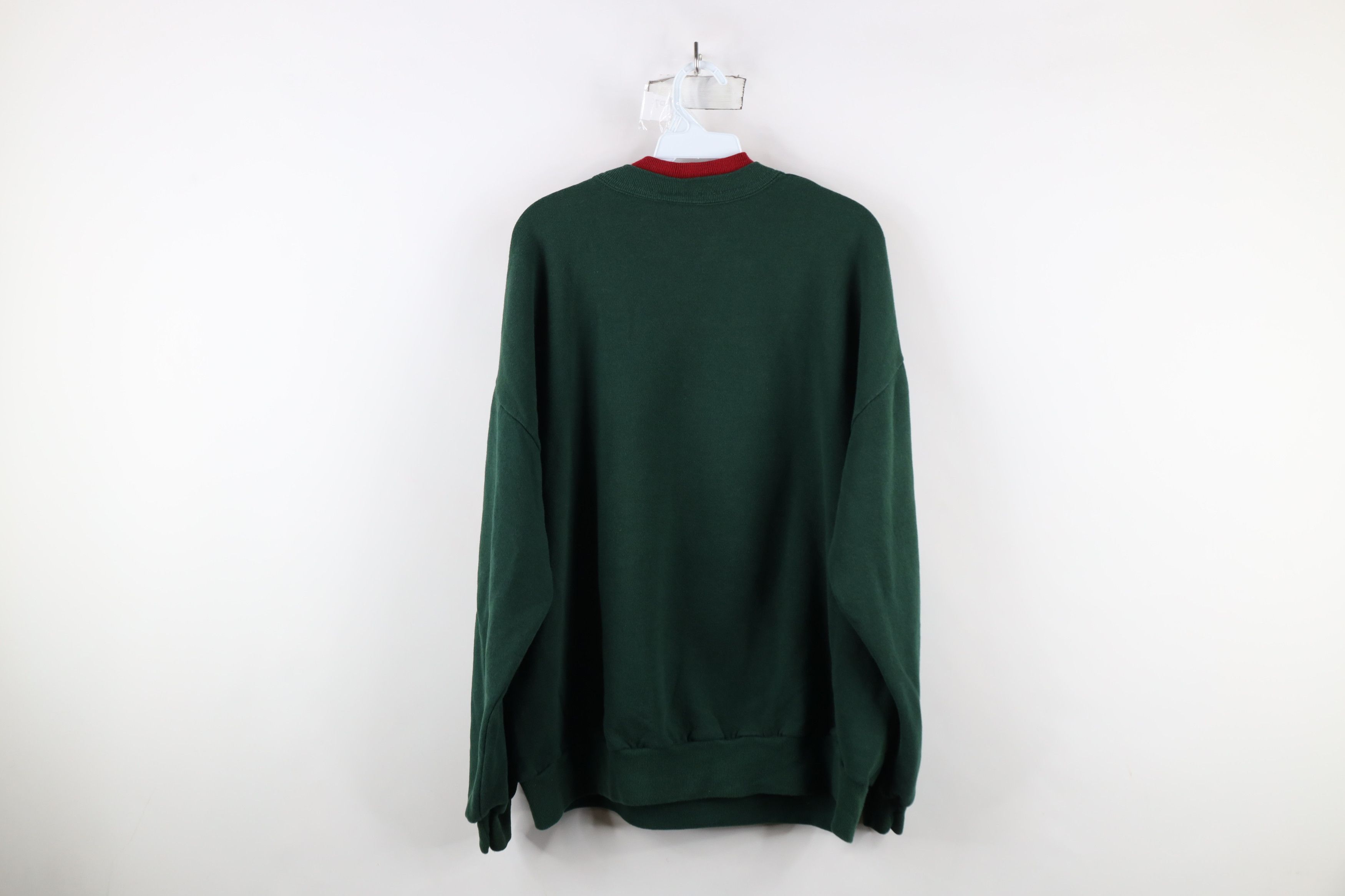 Vintage Vintage 90s Streetwear Cat Kitten Bird Flower Sweatshirt USA Size XXL / US 16-18 / IT 52-54 - 11 Thumbnail