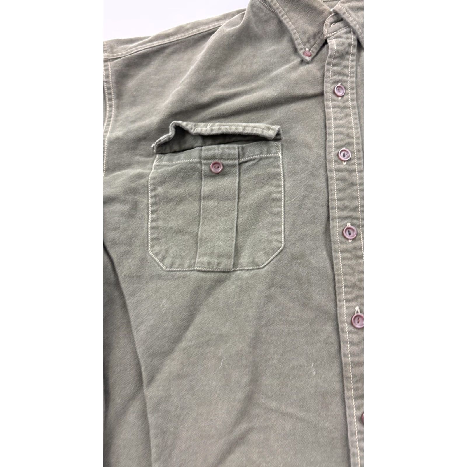 Gap VINTAGE Gap Shirt Mens XL Green Button-Up Chest Pockets Workwear Outdoor 90s Mens XL Green Button-Front Shirt Size US XL / EU 56 / 4 - 6 Thumbnail