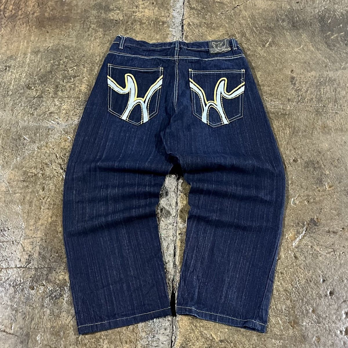 Crazy Vintage Y2K Baggy Jeans Grunge Skater Wide Leg JNCO