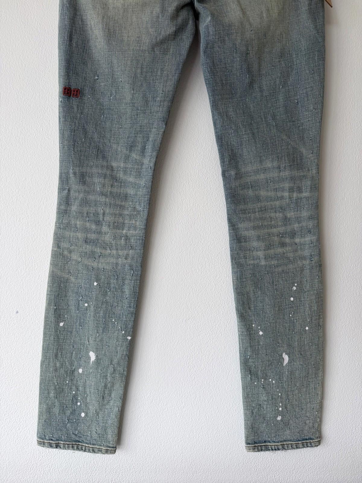 Ksubi new Ksubi mens jeans van winkle splatter distress blue 32 Size US 32 / EU 48 - 7 Thumbnail