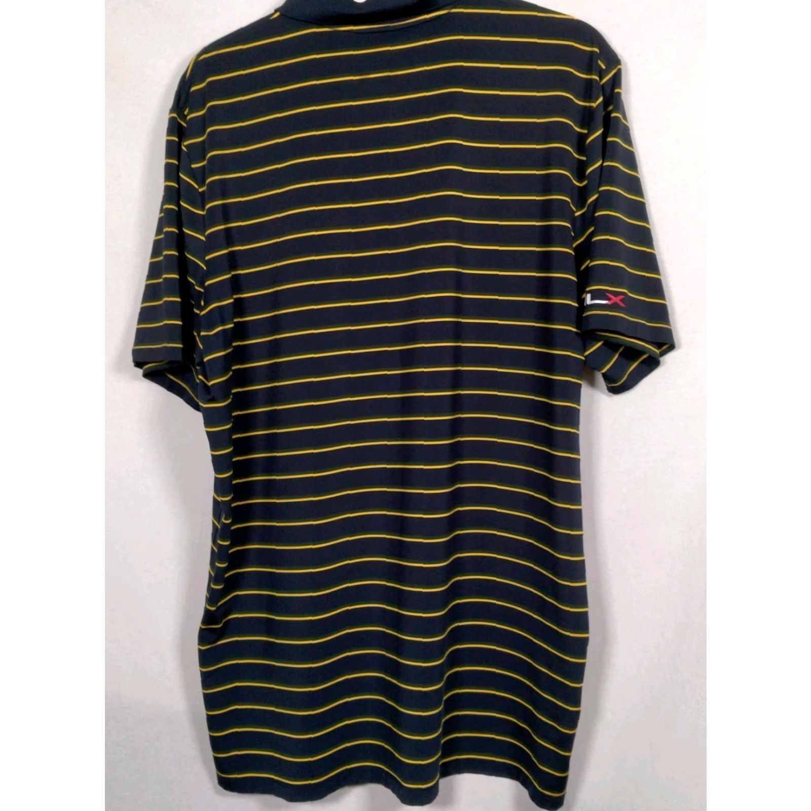 RLX Ralph Lauren VINTAGE RLX Ralph Lauren Polo Shirt Men XL Golf Course Logo Striped Blue Green Yellow Size US XL / EU 56 / 4 - 3 Thumbnail