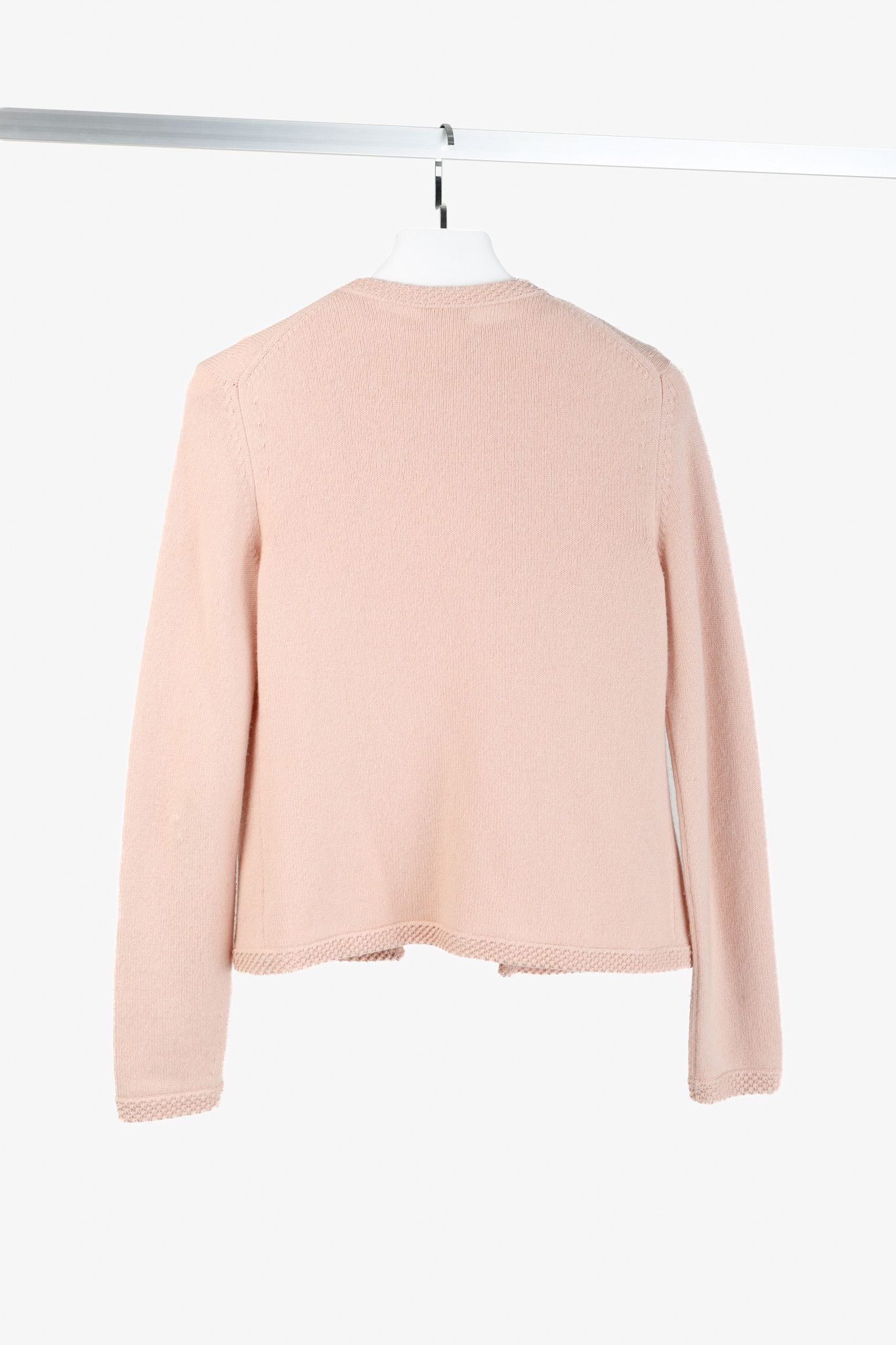 Chanel Chanel SS/05 Light Pink Cashmere Rosette Sweater Twinset Size M / US 6-8 / IT 42-44 - 2 Thumbnail