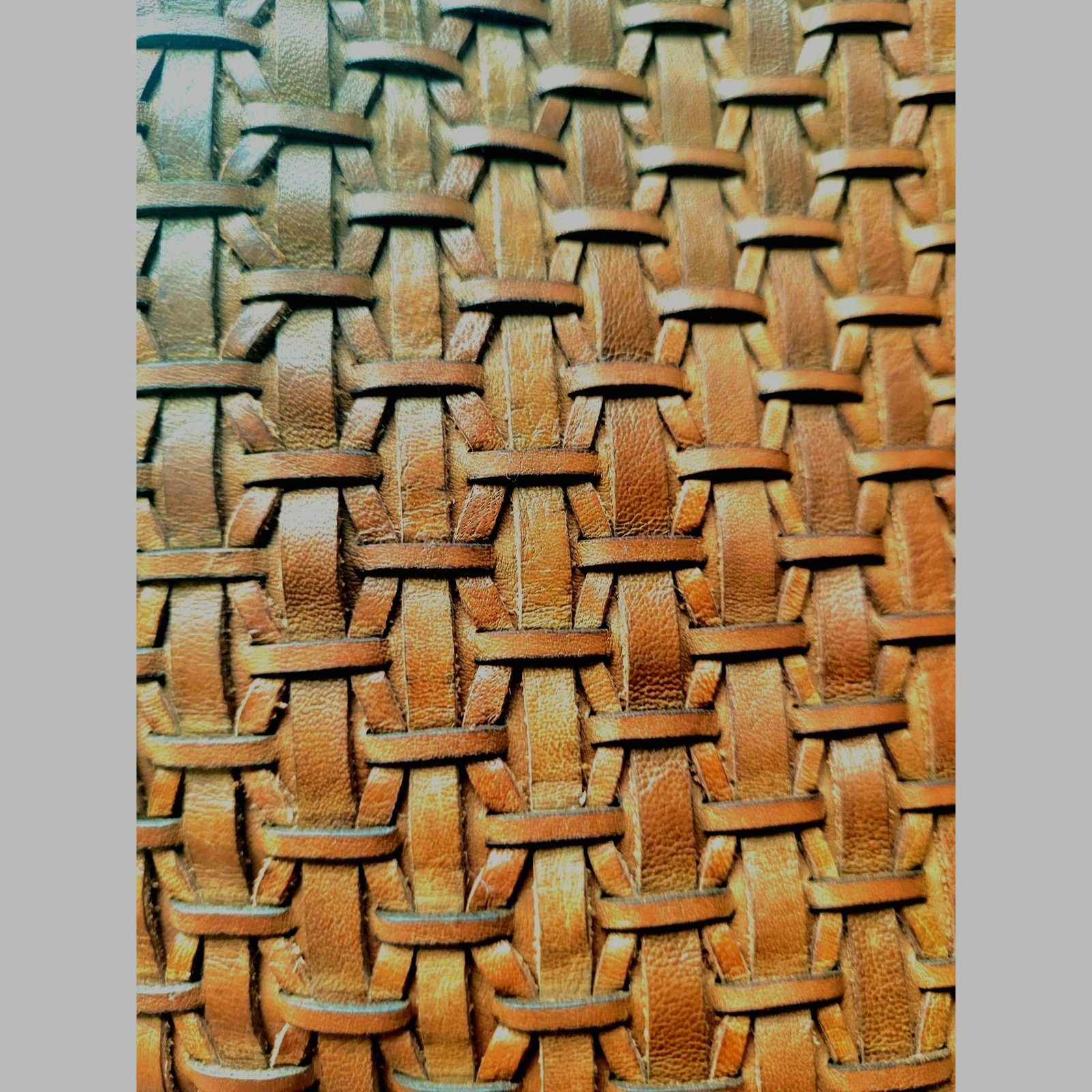 Other Leather Tote Bag Woven Brown Vintage Gorgeous Patina Size ONE SIZE - 5 Thumbnail