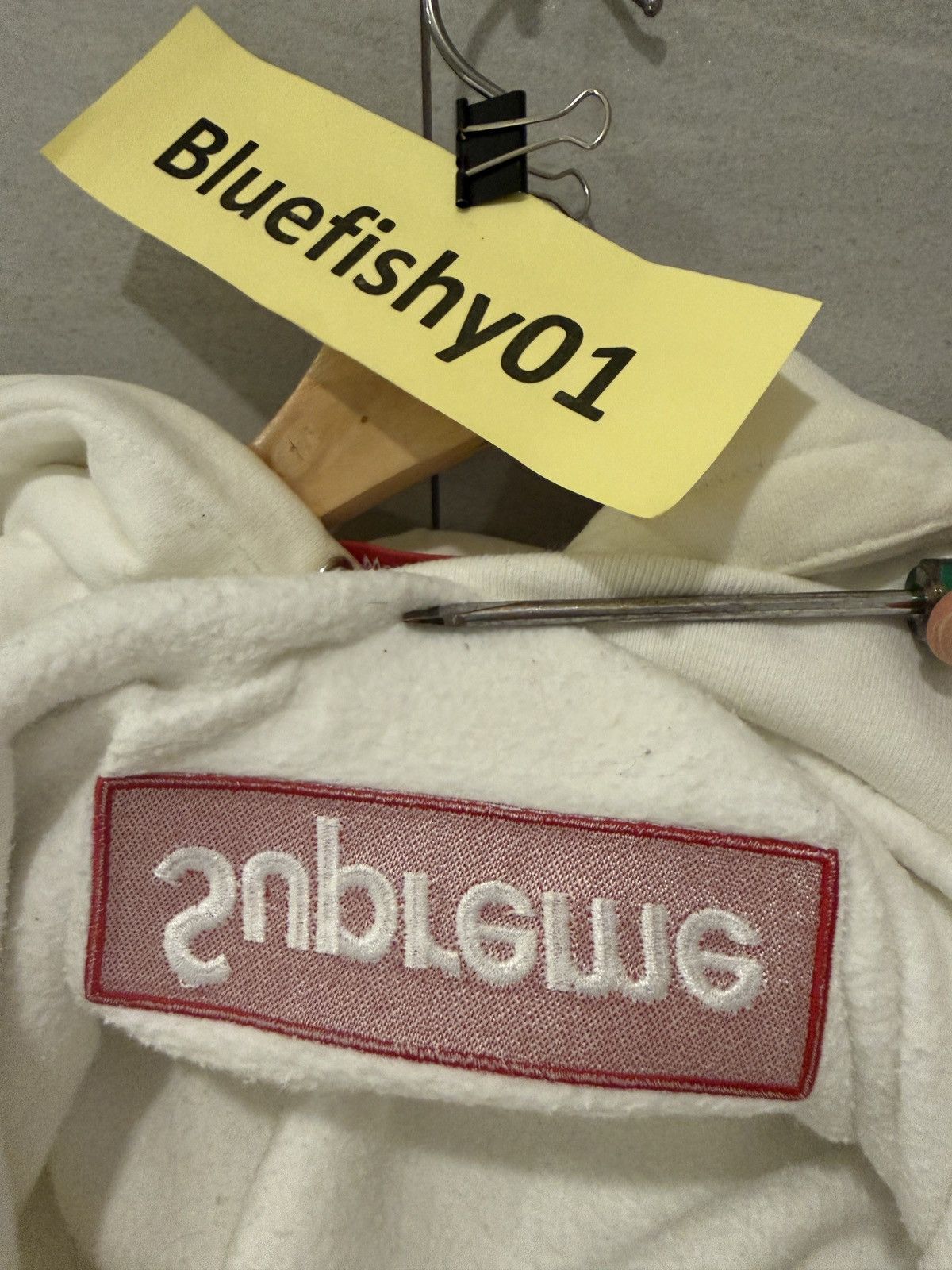 Supreme Supreme Red Box Logo White Hoodie Size US M / EU 48-50 / 2 - 6 Thumbnail