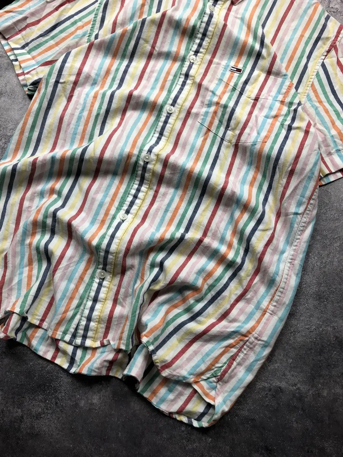 Tommy Hilfiger TOMMY HILFIGER Jeans Hype Tennis Shirt Mini Logo Streetwear Size US L / EU 52-54 / 3 - 5 Thumbnail