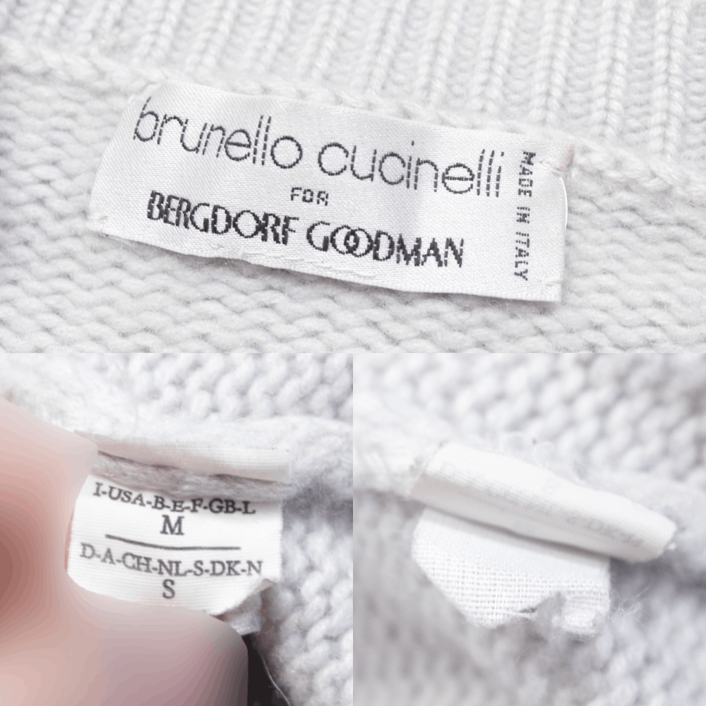 Brunello Cucinelli 90S Wool Cashmere Knit Cardigan Vintage Size M / US 6-8 / IT 42-44 - 10 Thumbnail
