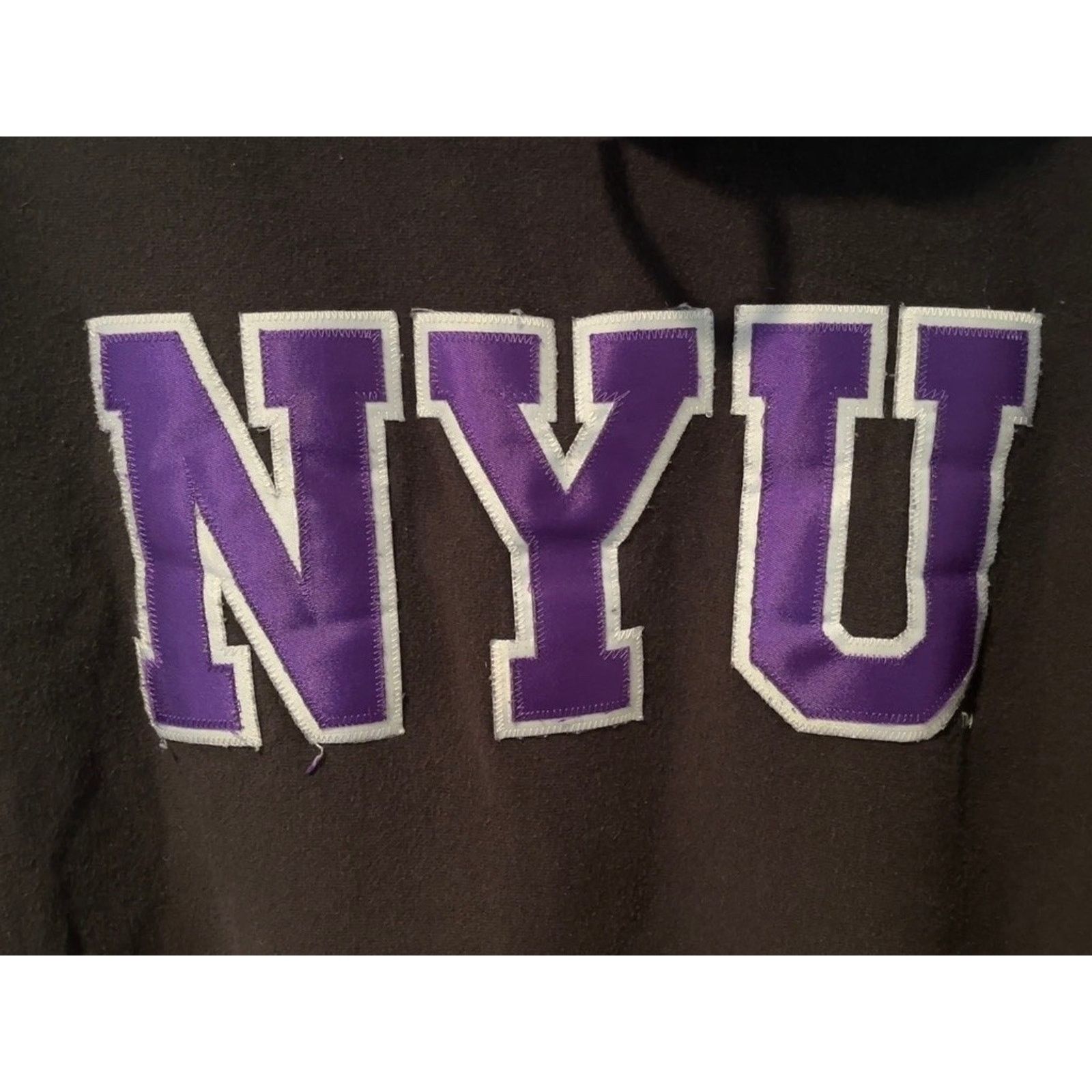 Other NYU Hoodie MV Sport Pro Weave Sunfaded Spellout L Size US L / EU 52-54 / 3 - 4 Thumbnail