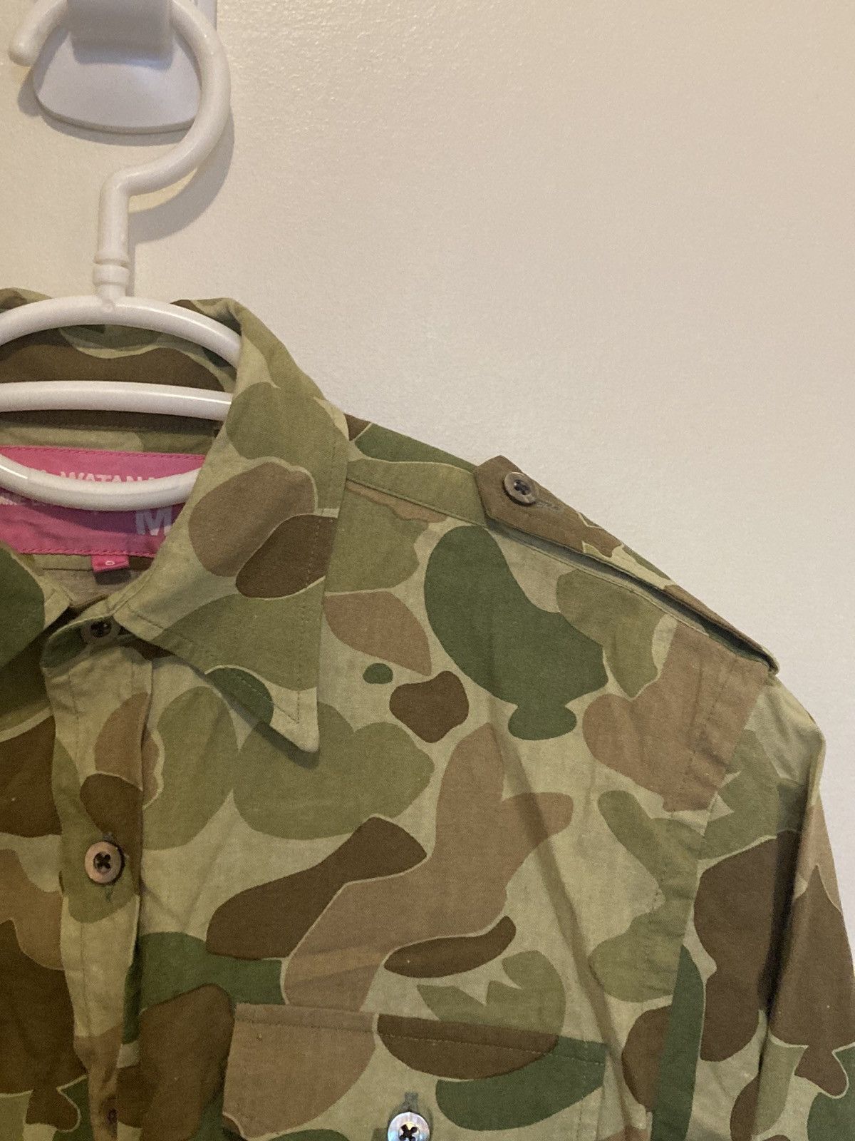 2003 Military-Style Shirt with Epaulettes