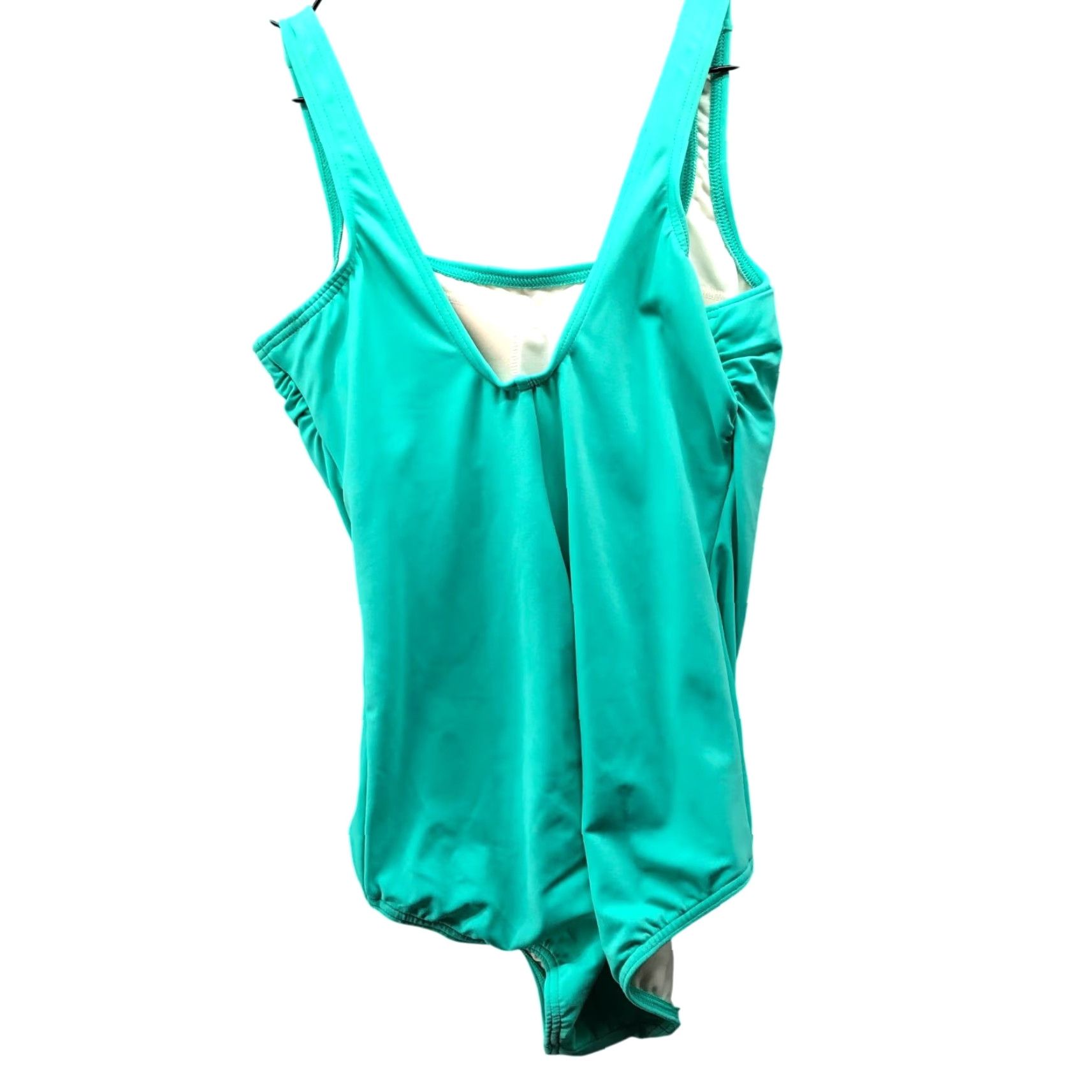 Lands' End Lands' End One Piece Swimsuit Teal Padded Square Neck Womens 8 Size ONE SIZE - 2 Thumbnail