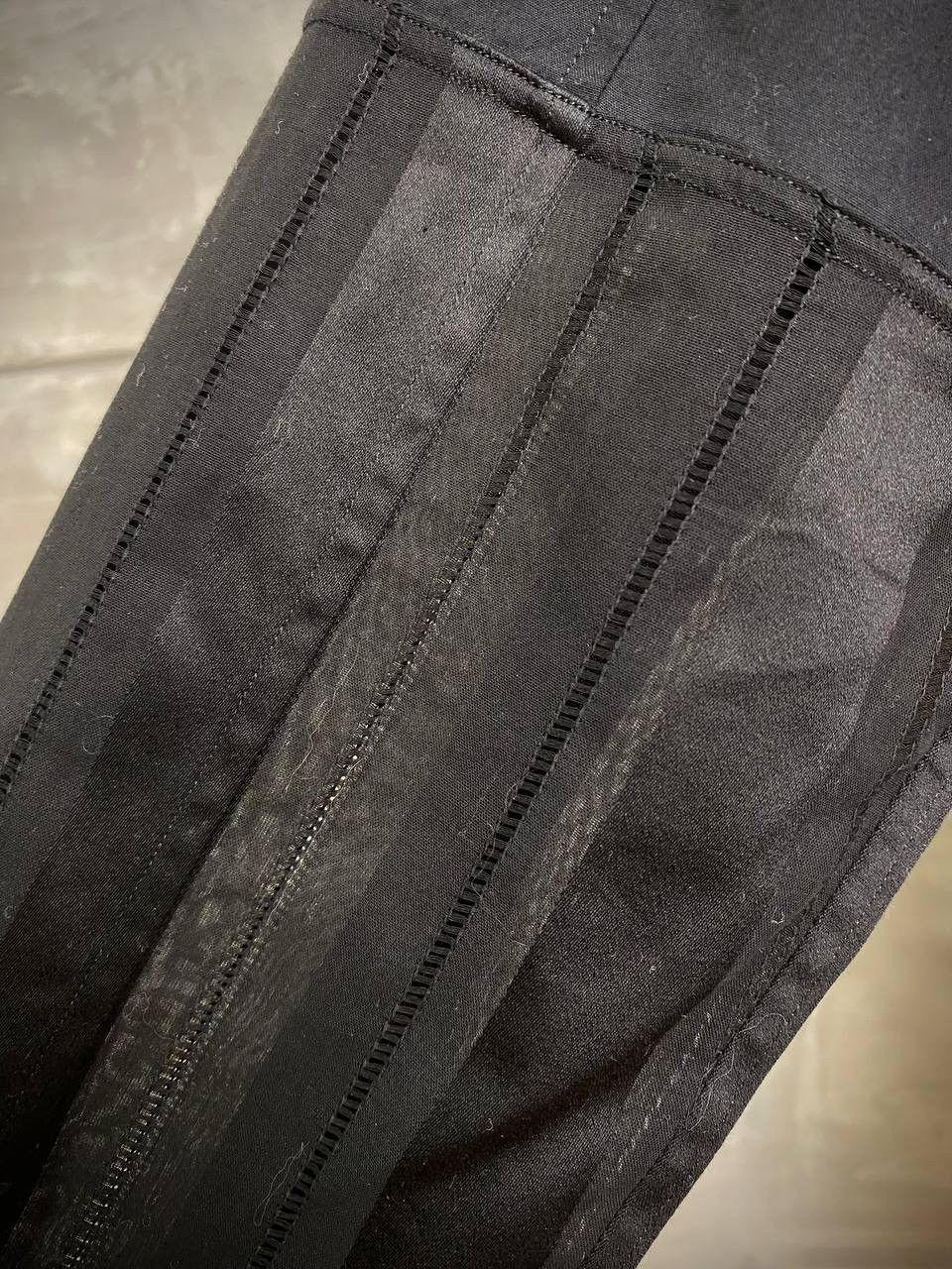 Ann Demeulemeester Black shirt with transparent sleeves M Size 48R - 5 Thumbnail