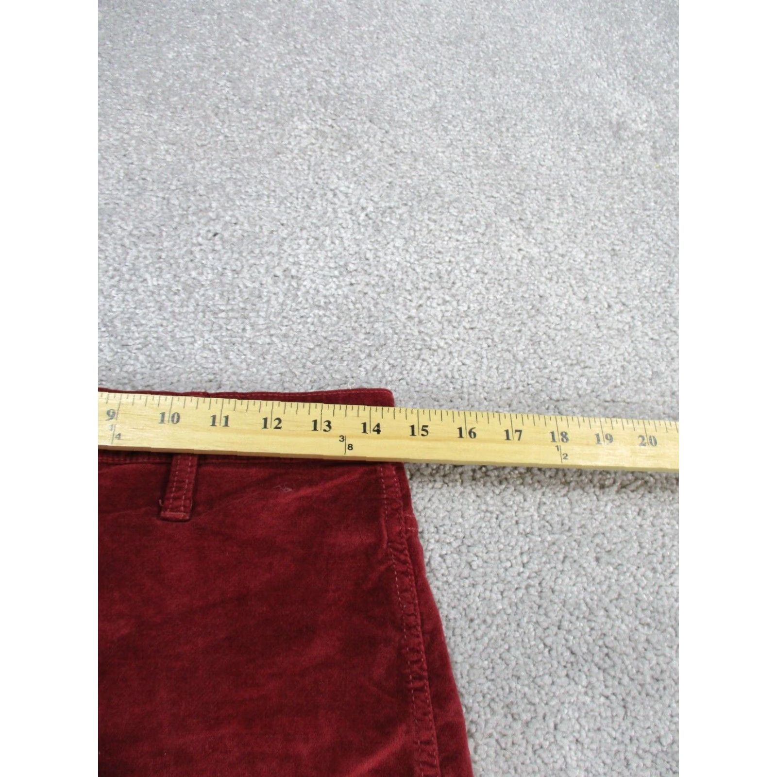 Madewell Madewell Skirt Womens 26 Stretch Denim A-Line Red Velvet Short (Size 26) Womens Skirt Madewell Color Red - 22 Size 26" / US 2 / IT 38 - 4 Thumbnail