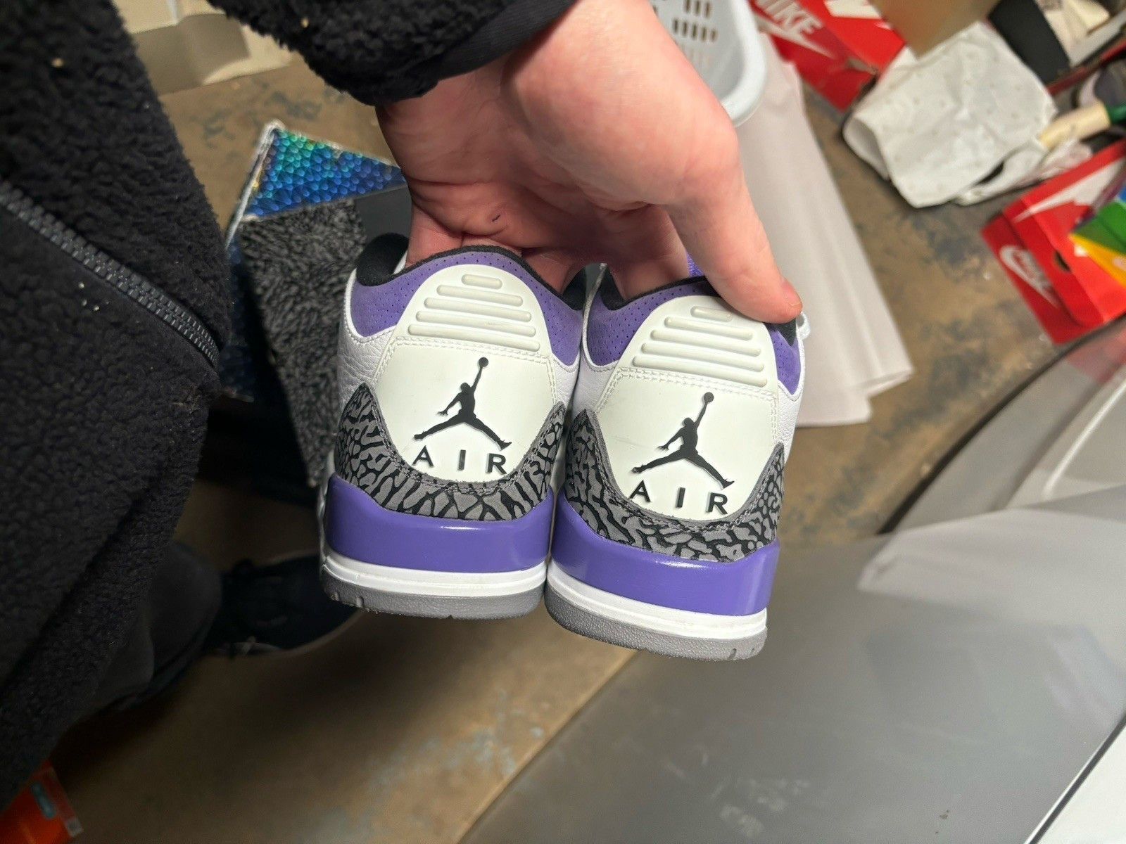 Jordan Brand Air Jordan 3 Retro Mid Dark Iris Size US 8 / EU 41 - 4 Thumbnail