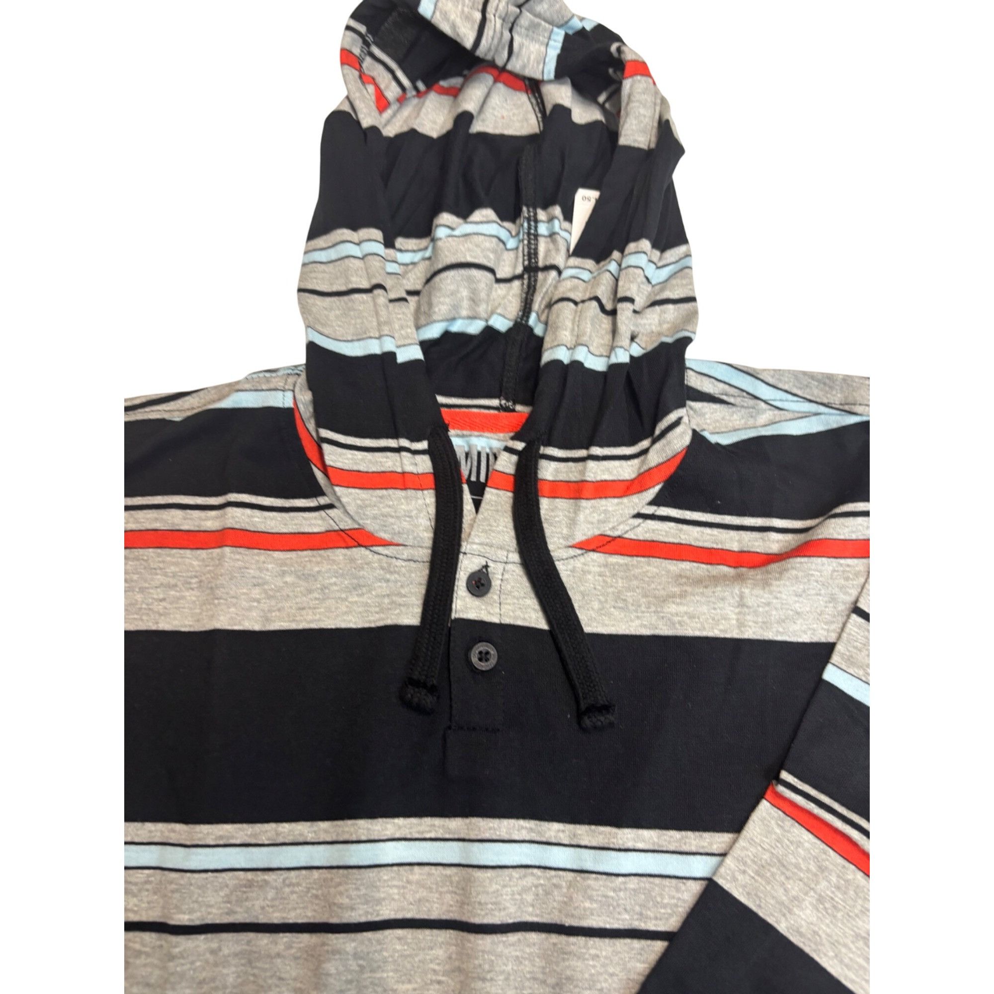 Other Micros Men’s Variagated Striped Long Sleeve Hooded Tee, Sz. Size US S / EU 44-46 / 1 - 13 Thumbnail