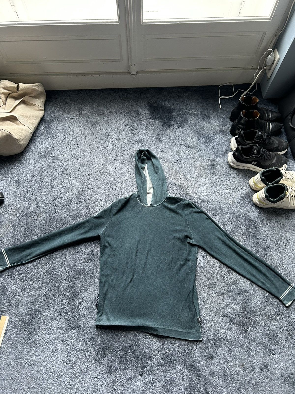 Stone Island Stone Island Hoodie Compass Patch Grey Size M Size US XL / EU 56 / 4 - 4 Thumbnail