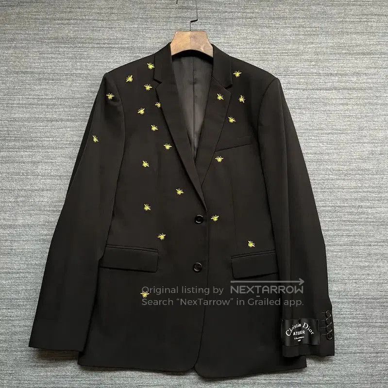 Dior Dior Black Wool Blazer with Embroidery . Size US S / EU 44-46 / 1 - 1 Thumbnail