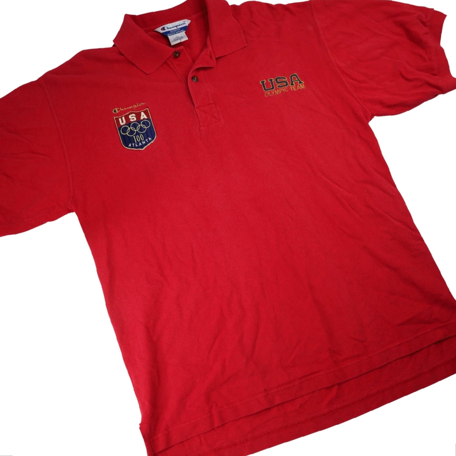 Champion VINTAGE Champion USA Olympics Polo Shirt Men 2XL Red XXL Polo USA Olympics Men Shirt Champion 2XL Red Vintage Size US XXL / EU 58 / 5 - 3 Thumbnail