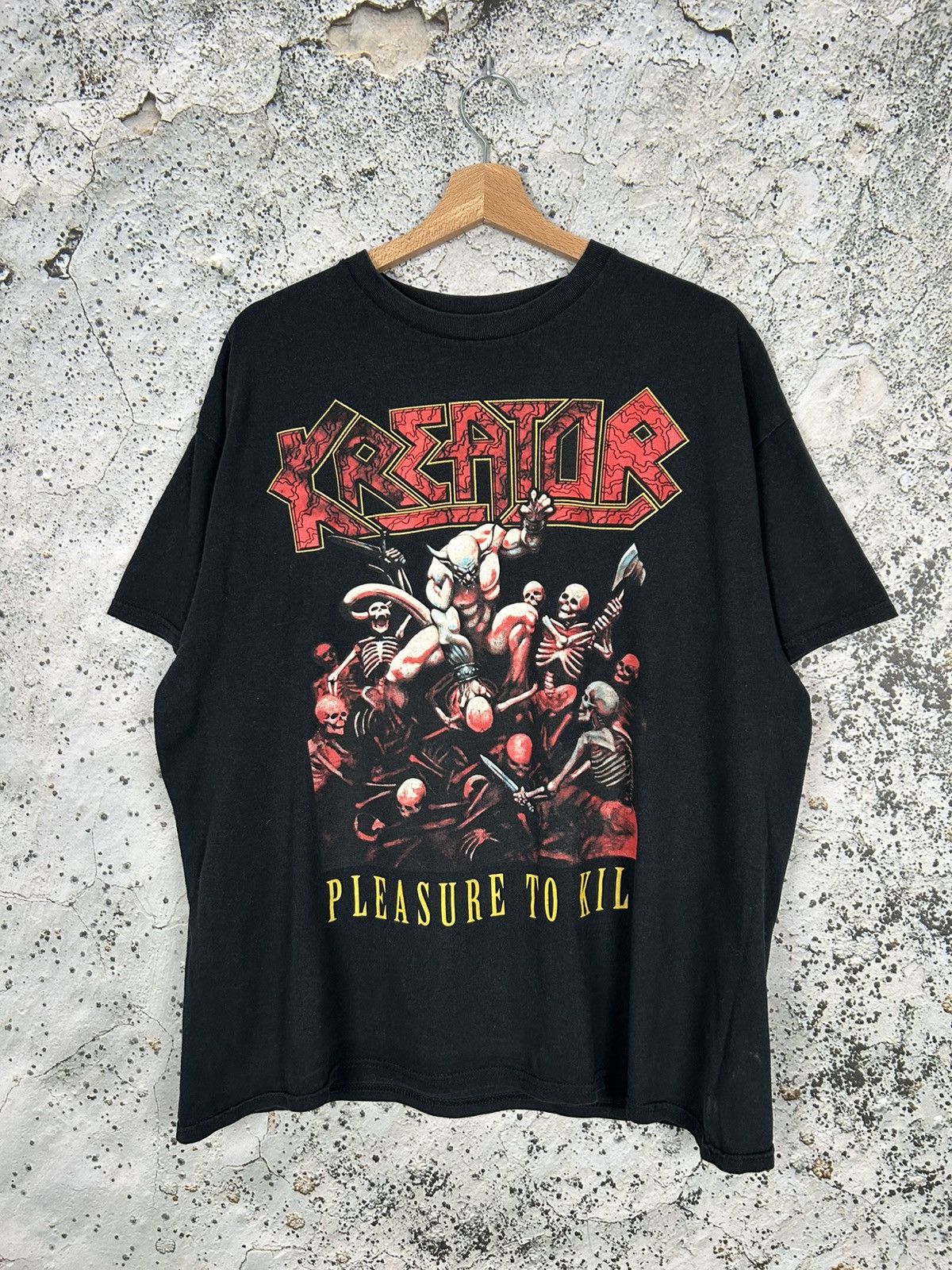Band Tees Vintage Kreator Rock Band Tee Pleasure to Kill Metal Punk Size US XL / EU 56 / 4 - 1 Thumbnail
