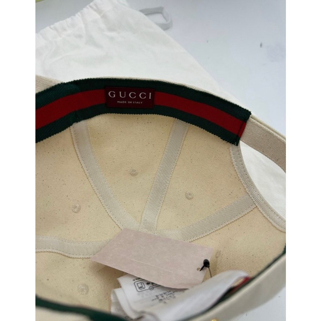 Gucci Unisex, Gucci, gold logo baseball cap size large Size ONE SIZE - 8 Thumbnail
