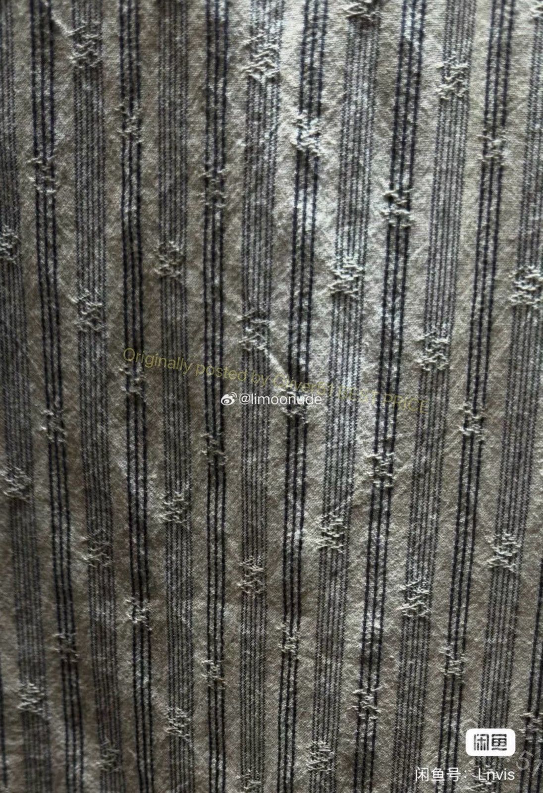 Ziggy Chen Ziggy Chen stripe‑jacquard drape‑collar shirt YYYY17/2610 Size US M / EU 48-50 / 2 - 4 Thumbnail
