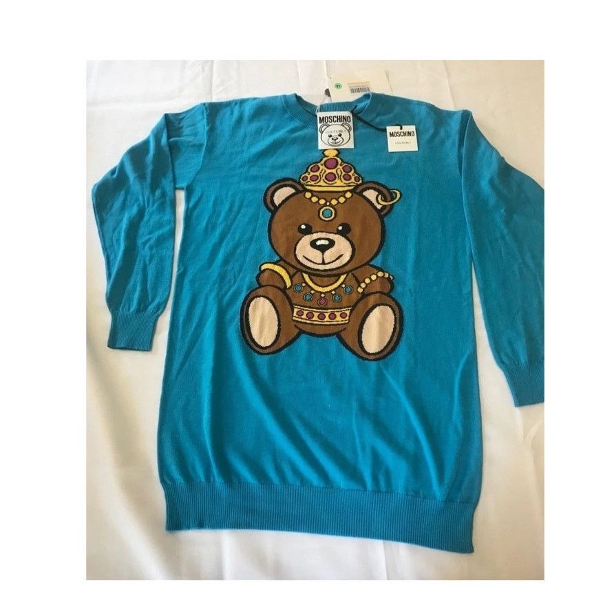 Moschino SS17 Moschino Couture Jeremy Scott CROWNED TEDDY BEAR DRESS Size XS / US 0-2 / IT 36-38 - 5 Thumbnail
