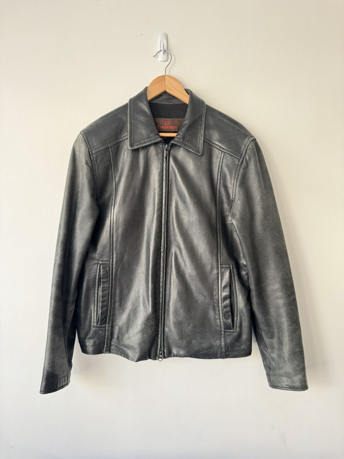 Danier × Vintage Vintage Leather Jacket Size US M / EU 48-50 / 2 - 1 Thumbnail