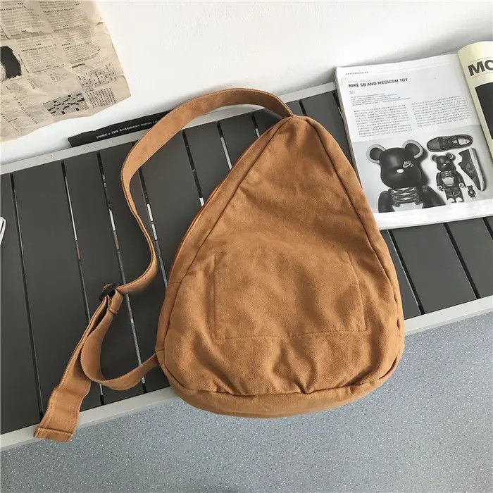 Japanese Brand 45x32x12cm Canvas Chestbag Pack Daily Sport Bag Size ONE SIZE - 1 Thumbnail