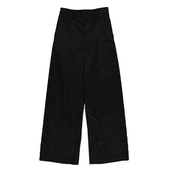 o1srvl11e0224 Low Crotch Pants in Black