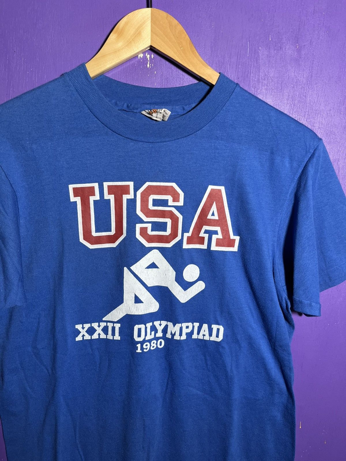 USA Olympics × Vintage Vintage 1980 USA XXII Olympiad logo t-shirt Size US M / EU 48-50 / 2 - 3 Thumbnail