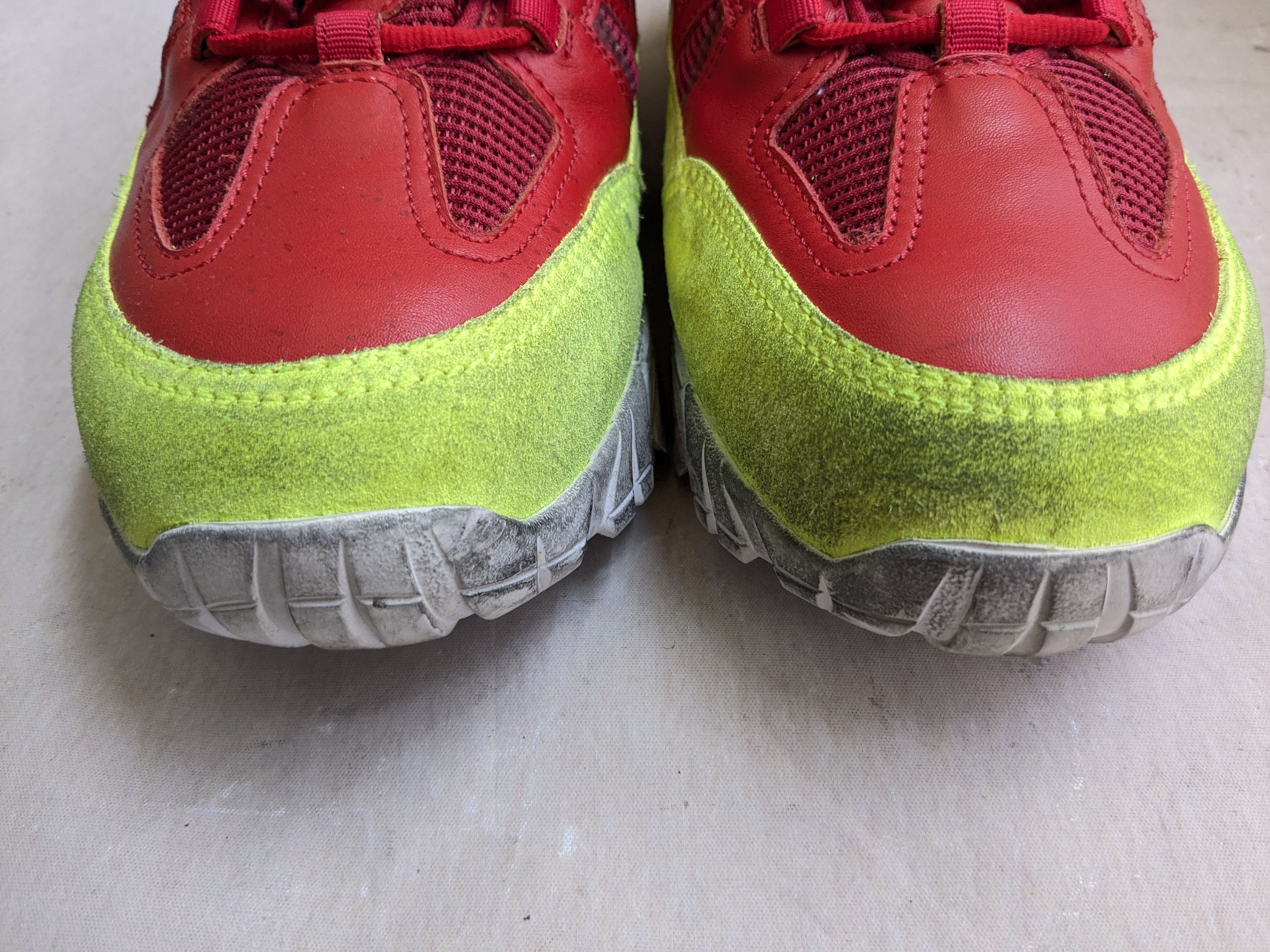 Maison Margiela Maison Margiela Security Sneakers Green Red 13 46 Size US 13 / EU 46 - 2 Thumbnail