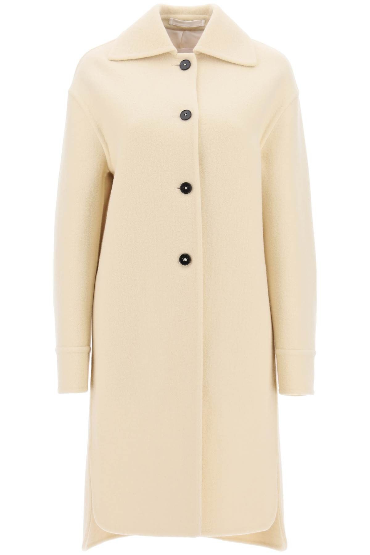 Jil Sander JIL SANDER Deconstructed Coat In Virgin Wool Size XS / US 0-2 / IT 36-38 - 1 Thumbnail
