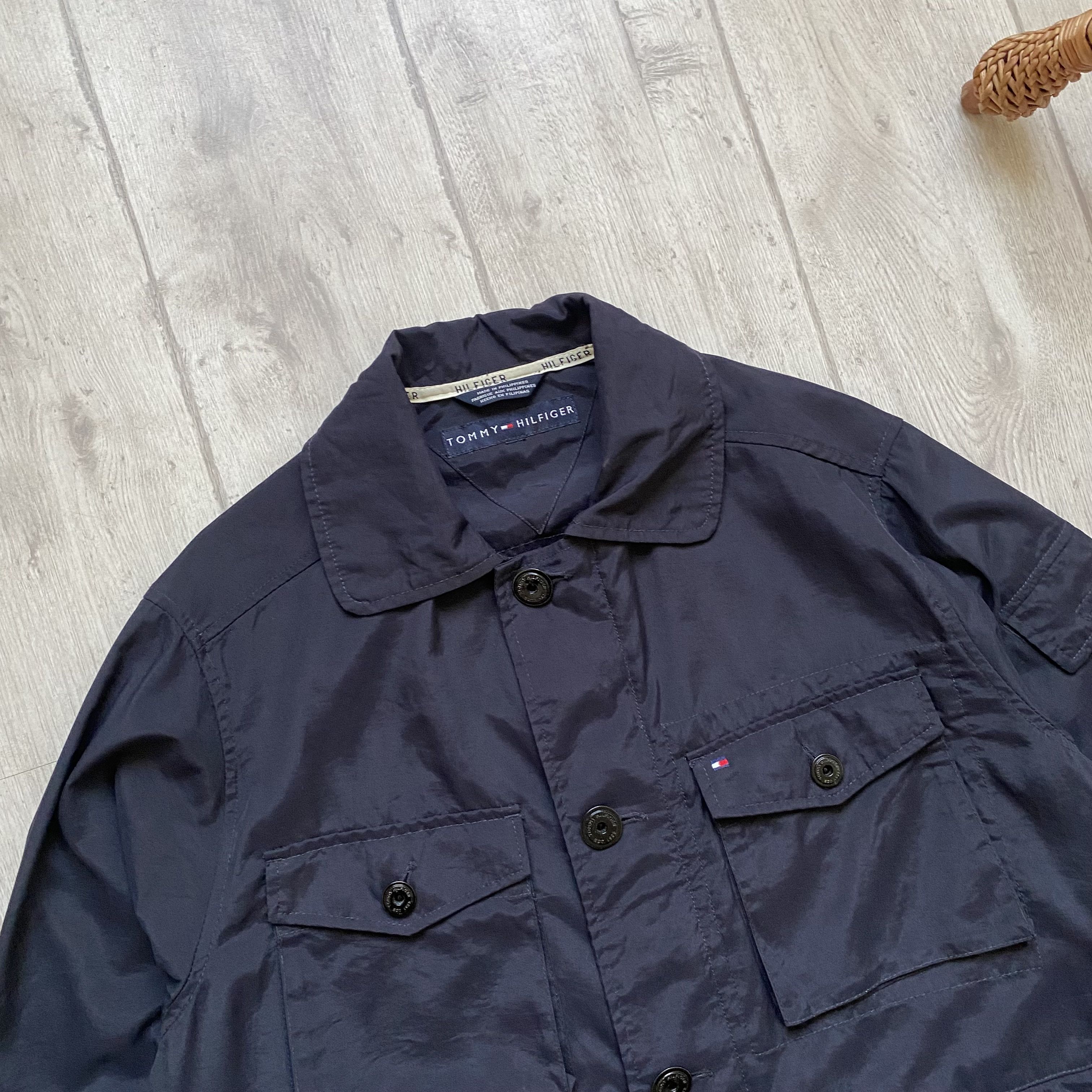Tommy Hilfiger Vintage 90s Tommy Hilfiger Jacket Nylon Overshirt Size US L / EU 52-54 / 3 - 2 Thumbnail