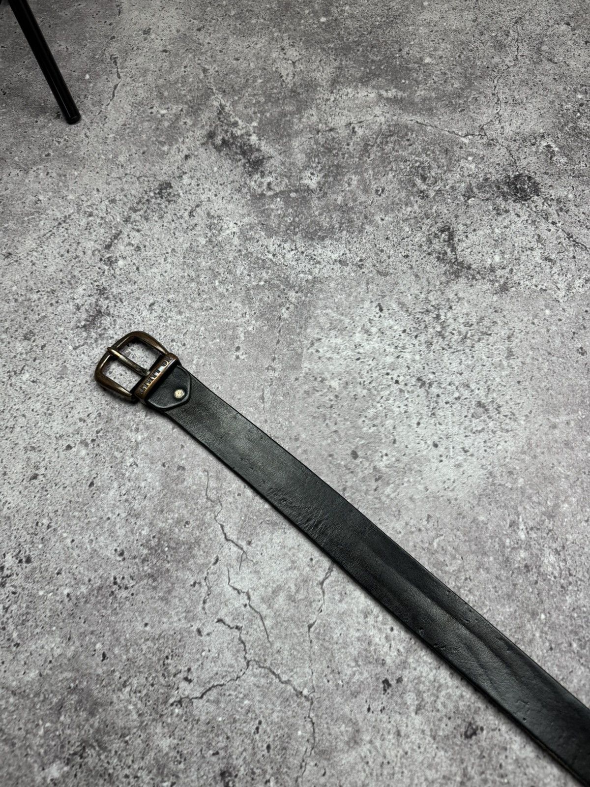 Japanese Brand 00ʼS NUMBER NINE STYLE JAPAN LEATHER Y2K BELT ARCHIVE BLACK Size ONE SIZE - 5 Thumbnail