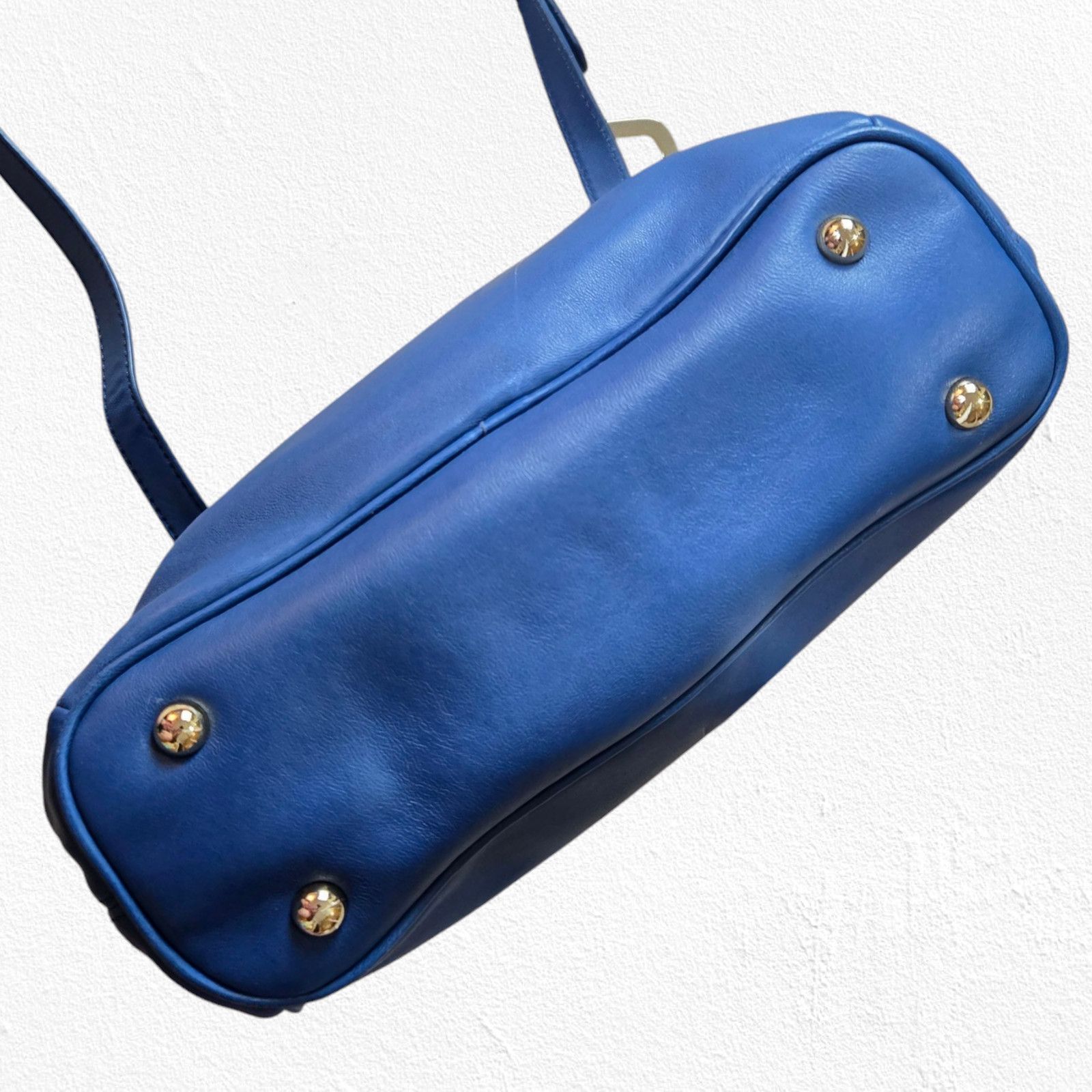 DKNY DKNY Blue Leather Crossbody Bag Adjustable Strap Size ONE SIZE - 21 Thumbnail