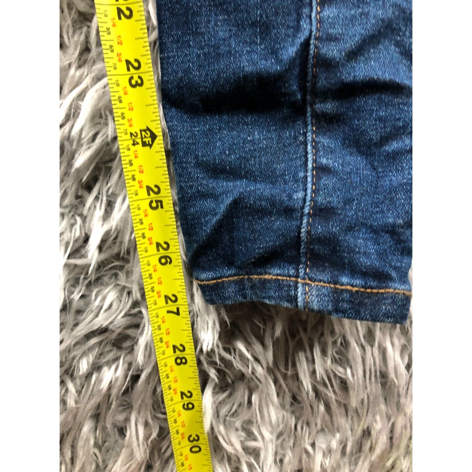 Old Navy VINTAGE Old Navy Extra High Rise Super Skinny Jeans 00 Womens Medium Blue Size 24" / US 00 / IT 34 - 3 Thumbnail