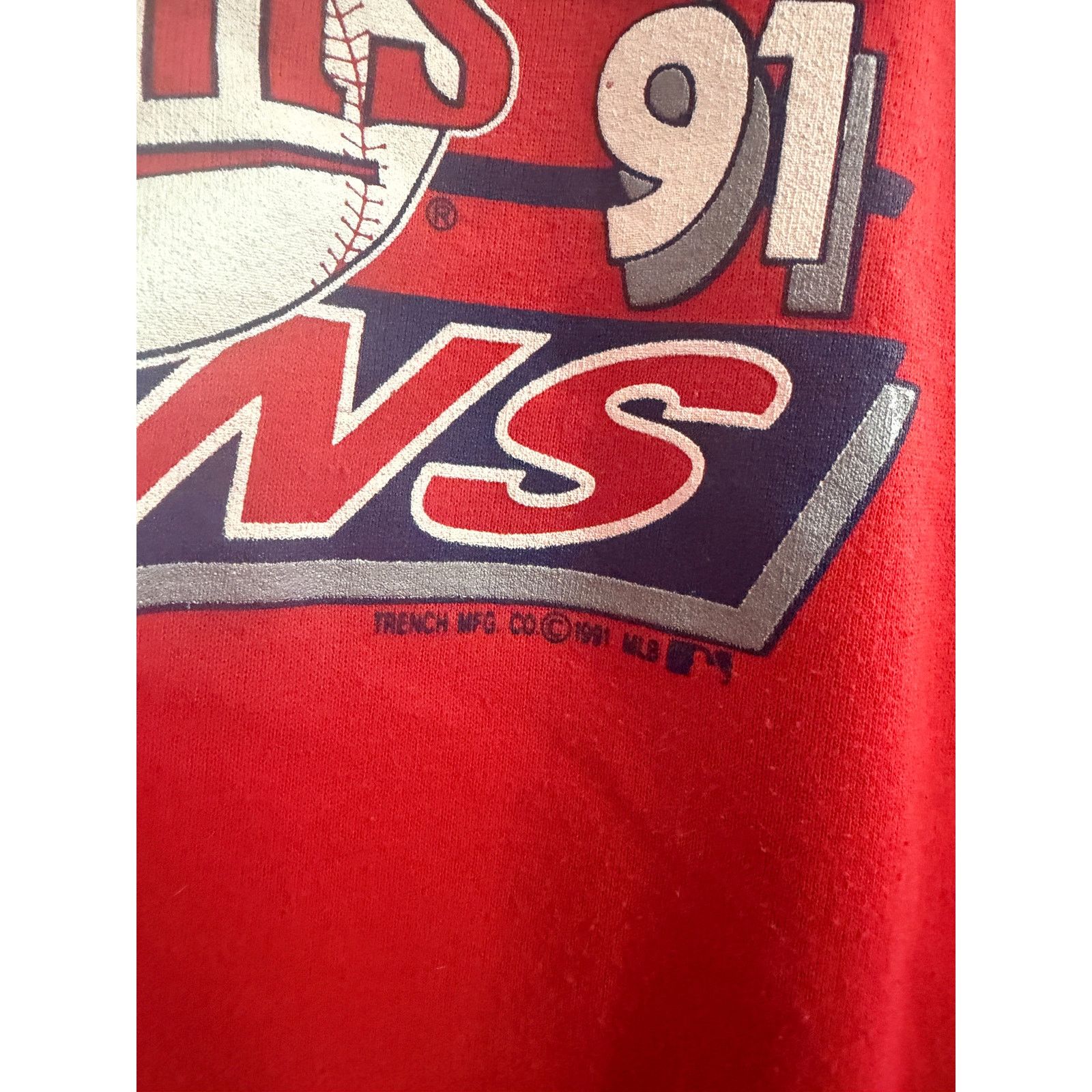Trench USA Vintage Minnesota Twins 1991 World Series Crewneck Size XXL Size US XXL / EU 58 / 5 - 3 Thumbnail