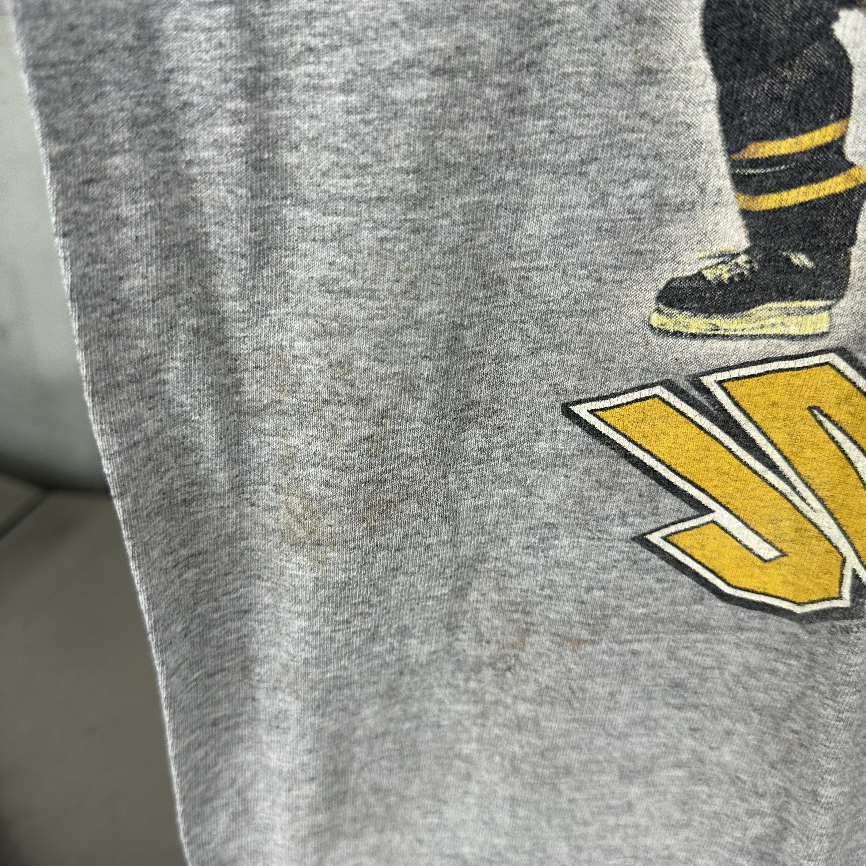 Vintage 1996 Pittsburgh Penguins NHL Men of Steel Jagr & Lemieux Tee Size US XL / EU 56 / 4 - 5 Thumbnail