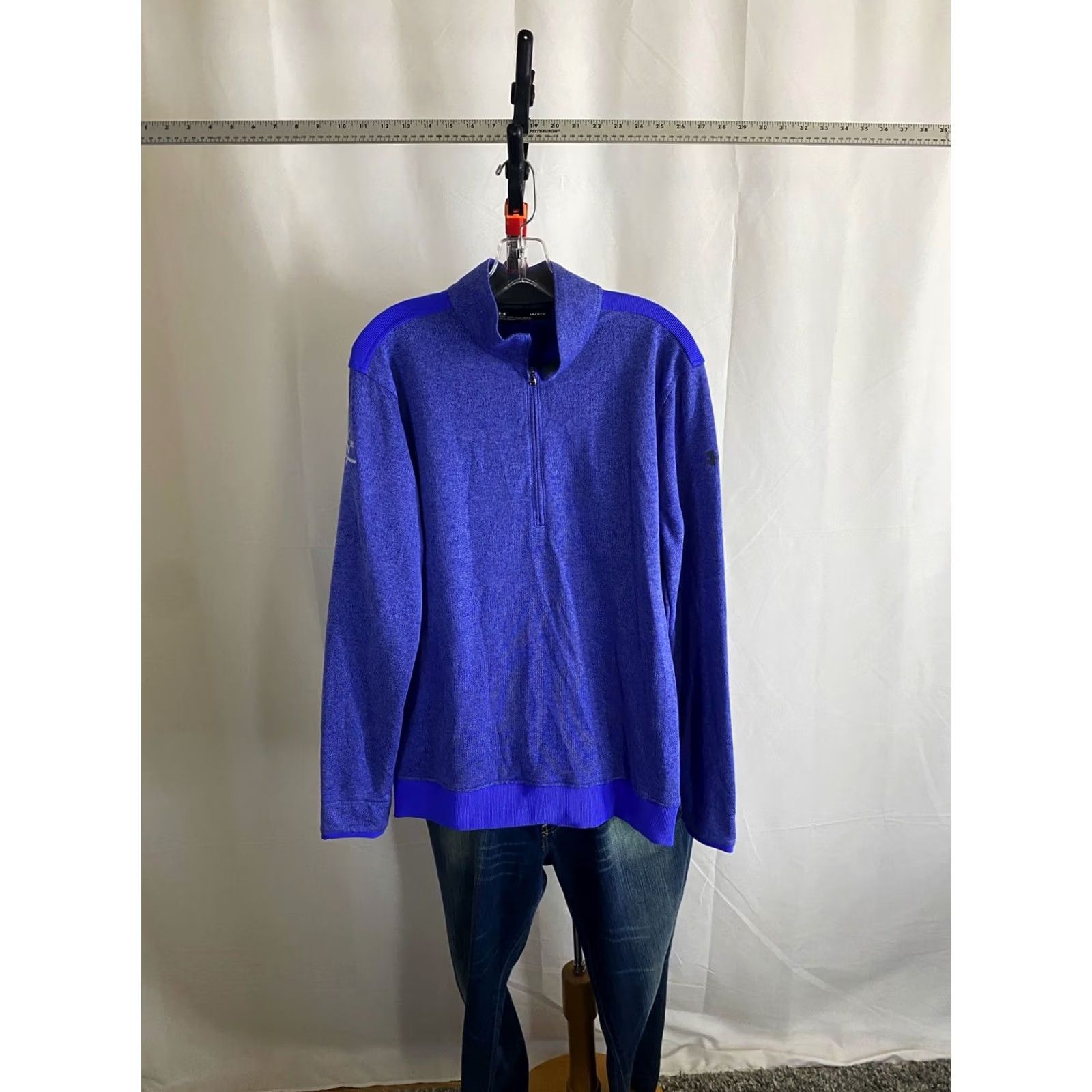Under Armour Under Armour Mens Club Championship Zippered SWEATER Large L Sharp Size US L / EU 52-54 / 3 - 3 Thumbnail