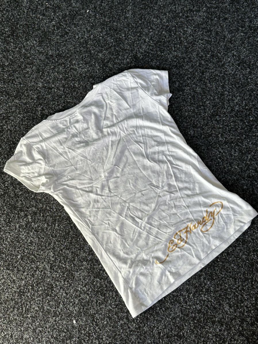 Designer × Ed Hardy ❗️Vintage Ed Hardy tiger big True Love Logo Women Tee Size M / US 6-8 / IT 42-44 - 7 Thumbnail