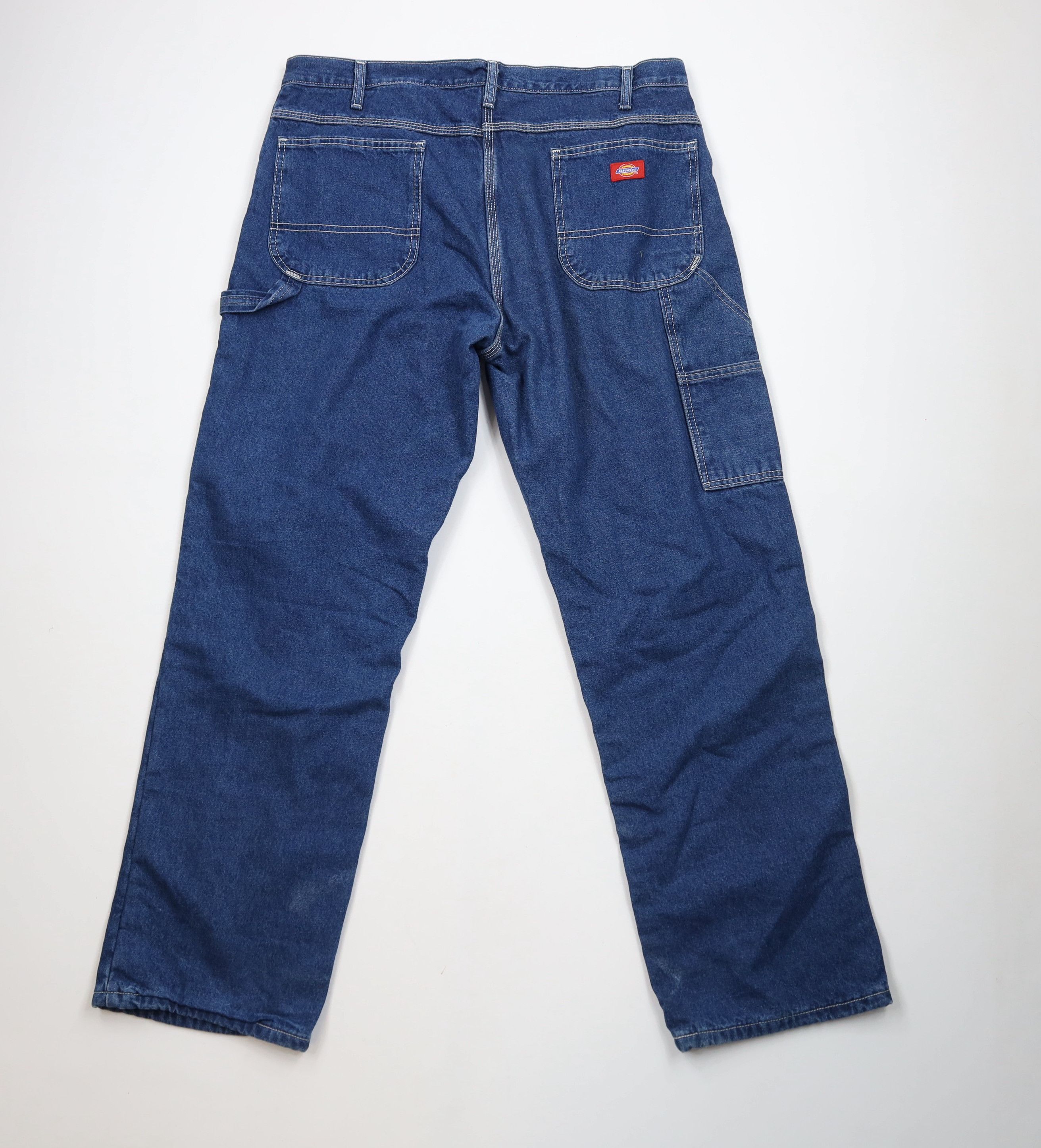 Dickies Vintage Dickies Fit Flannel Lined Wide Leg Dungaree Jeans Size US 38 / EU 54 - 11 Thumbnail