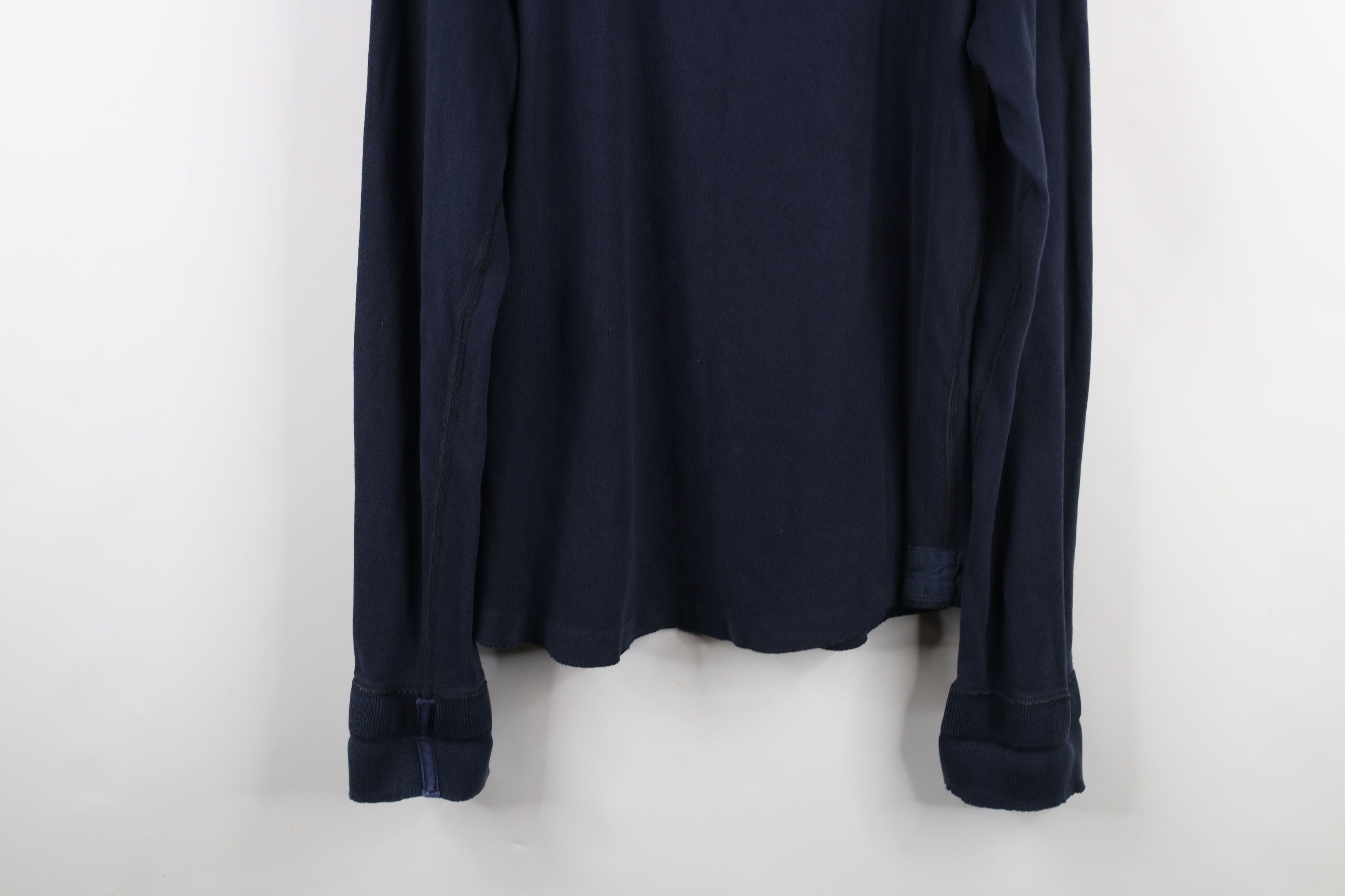 Abercrombie & Fitch × Vintage Vintage 90s Y2K Abercrombie & Fitch Knit Henley T-Shirt Blue Size US L / EU 52-54 / 3 - 15 Thumbnail