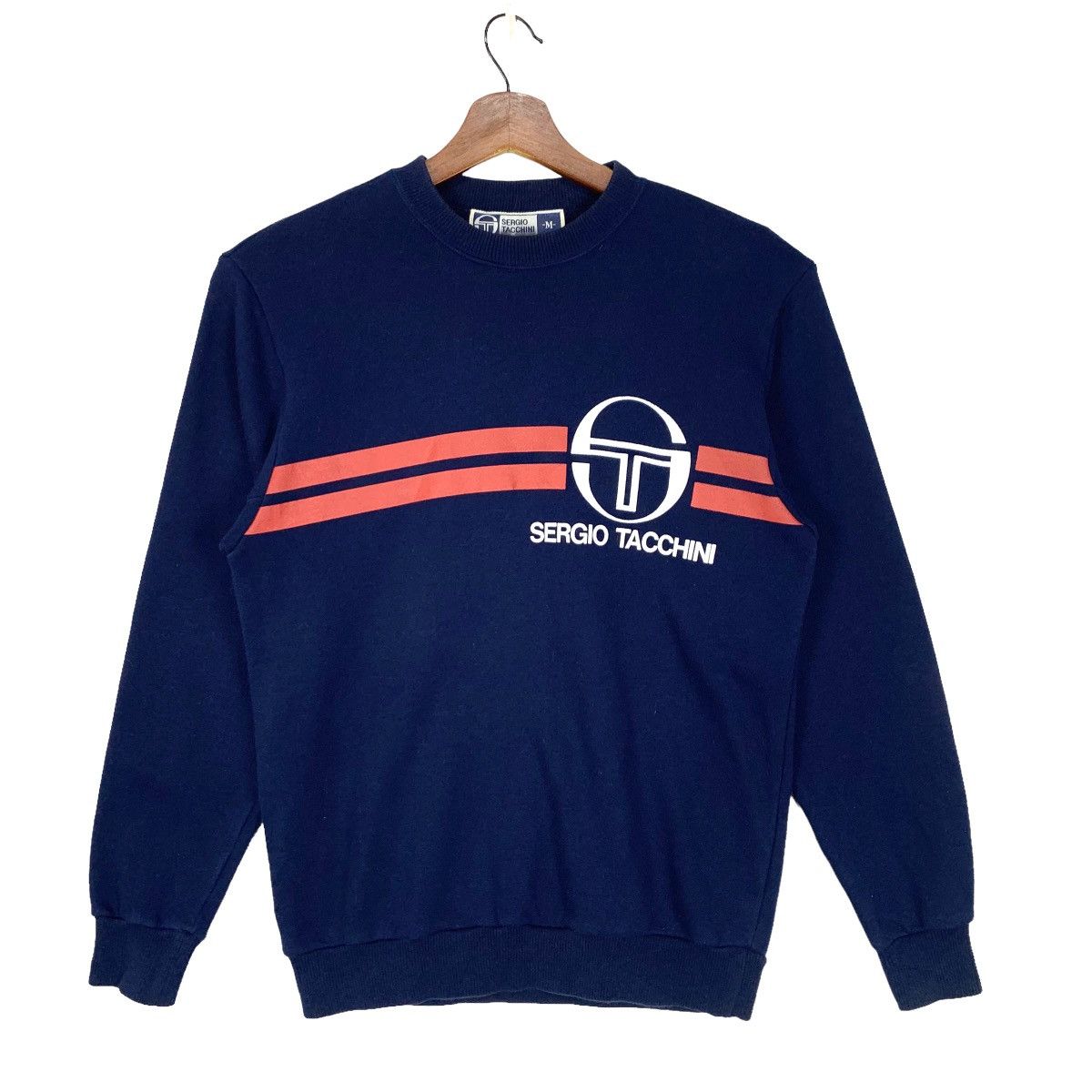 image of Italian Designers x Sergio Tacchini Vintage Sergio Tacchini Italian Designer Crewneck Sweatshirt in