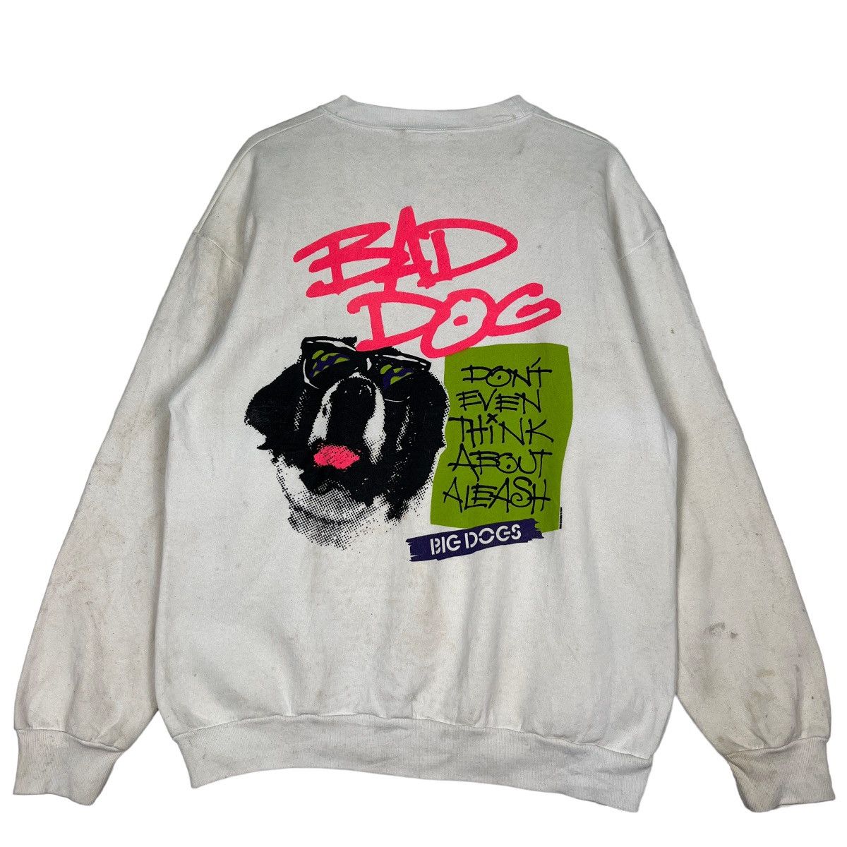 Big Dogs 🔥 80s 90s VINTAGE BIG DOGS BAD DOG SWEATSHIRTS MADE IN USA Size US L / EU 52-54 / 3 - 1 Thumbnail